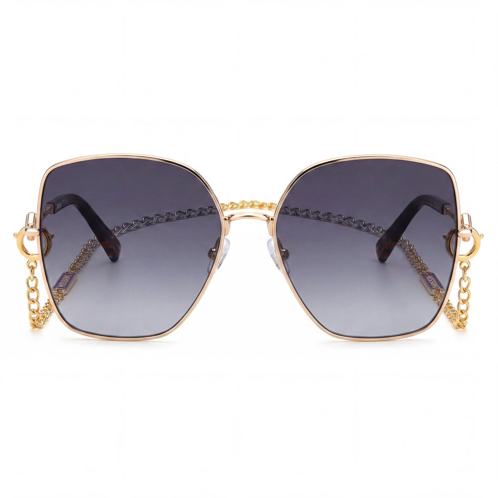 Missoni Modern Women's Gold Dark Grey Alloy Steel Frame Sunglasses with Polycarbonate UV Protection Lenses 59mm