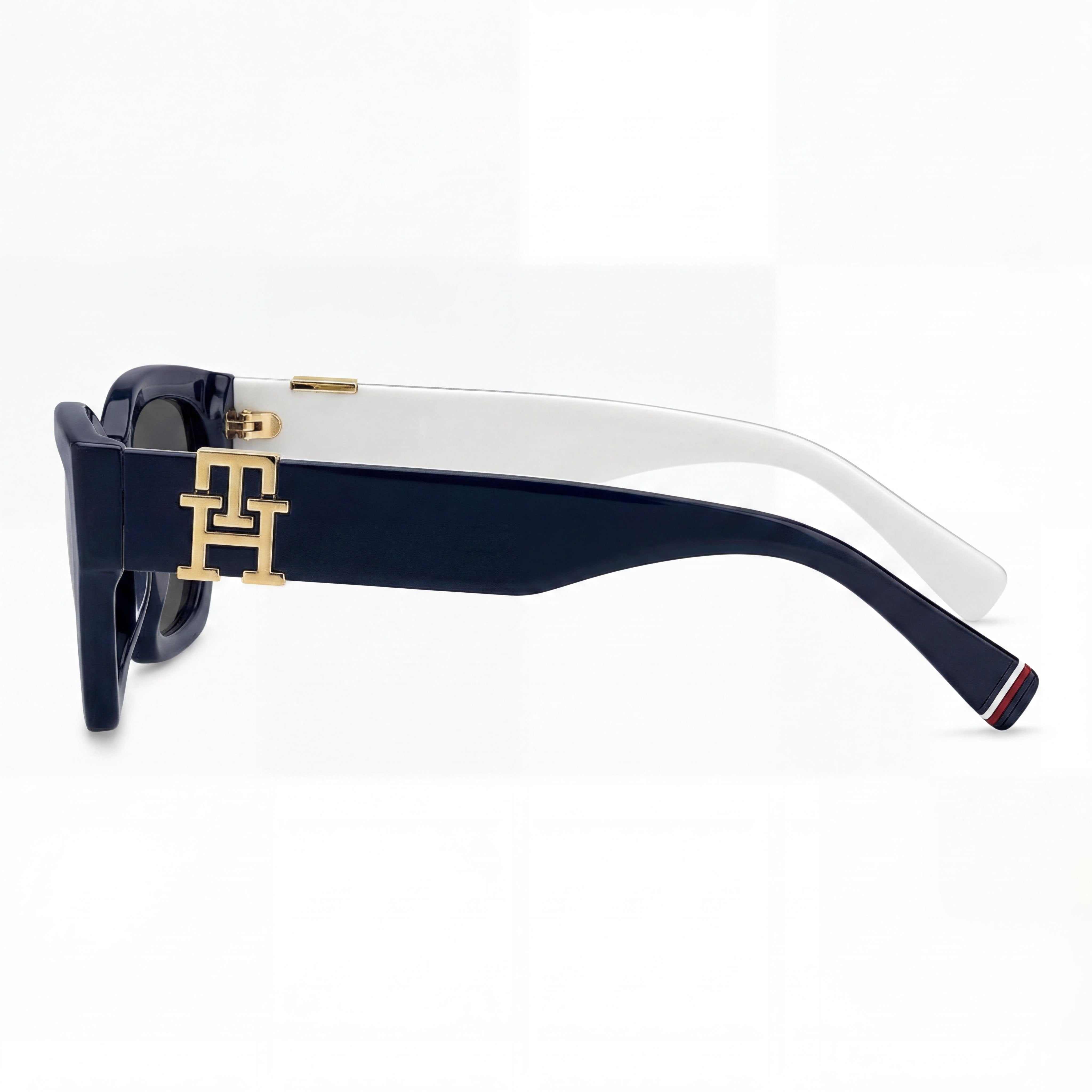 Gafas de sol Tommy Hilfiger para mujer TH 1979/S, montura de acetato azul, lentes grises con protección UV de 54 mm, Photo 2