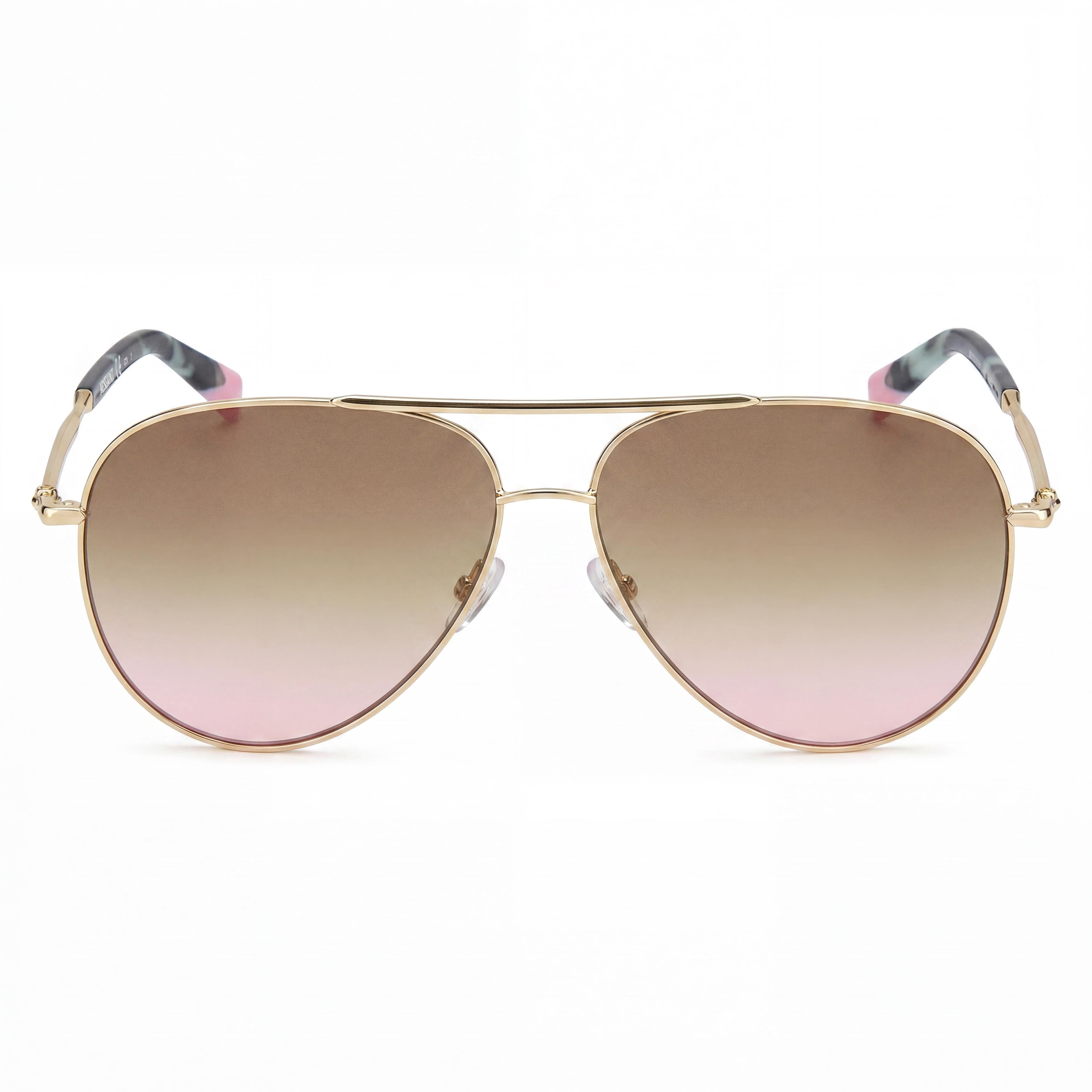 Missoni MIS 0120/S Aviador Mujer Acero Inoxidable Oro Marrón Cuerno 100% Protección UV Lentes de Policarbonato 60mm, Photo 2