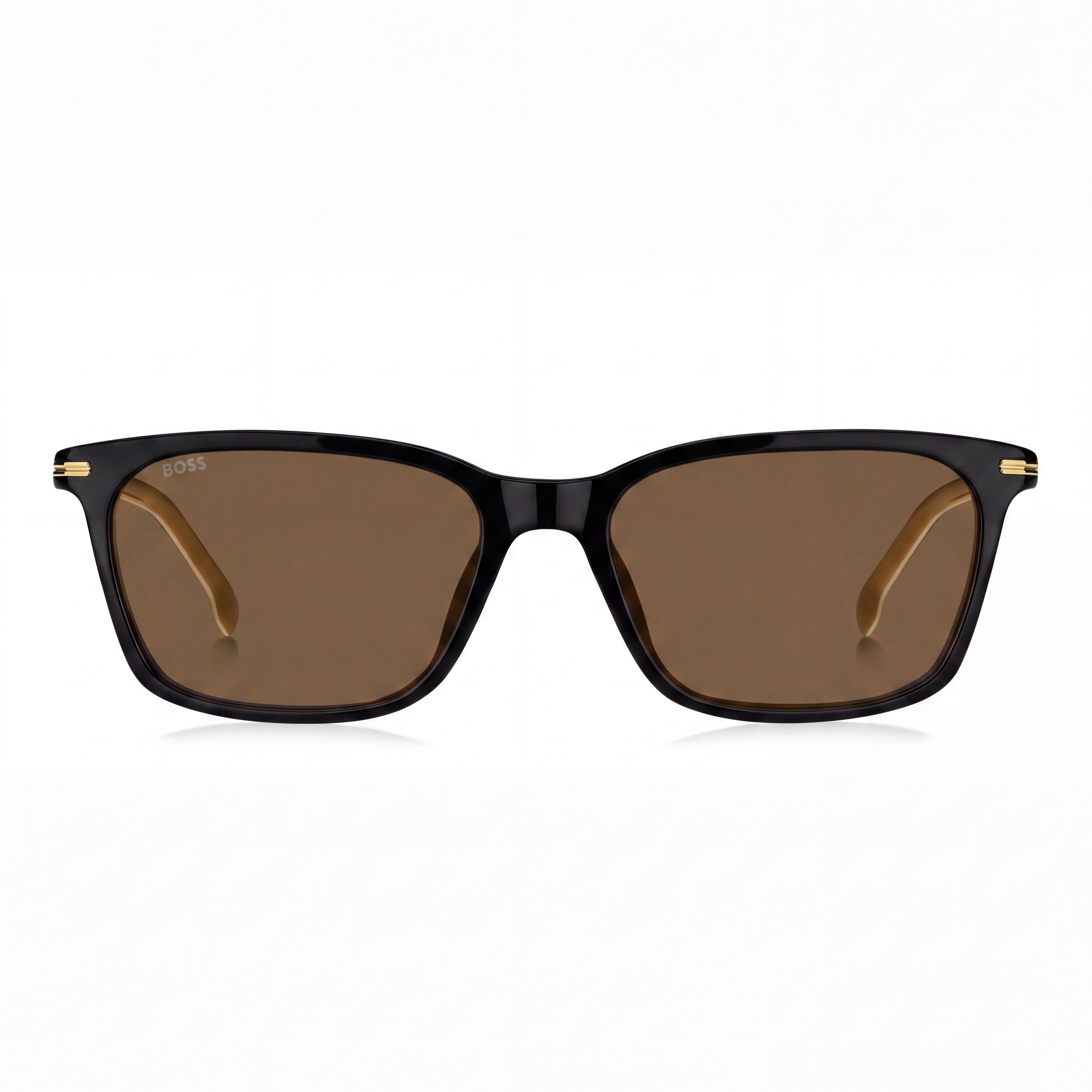 Hugo Boss Modern para mujer, negro, ACETATO ECOLÓGICO, protección UV 100%, lentes marrones no polarizadas de 56 mm, Photo 2