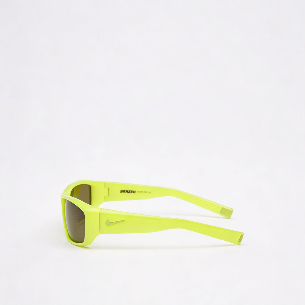Gafas de sol unisex Nike Brazen Ev0571, montura de acetato negro, lentes grises no polarizadas con protección UV de 60 mm