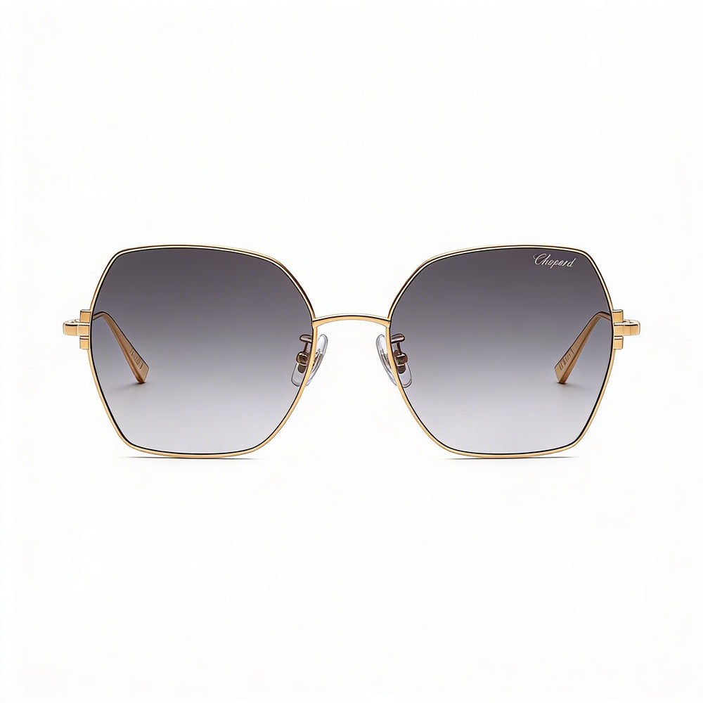 Gafas de sol Chopard Schl02m para mujer, de titanio, color oro rosa degradado, 57 mm