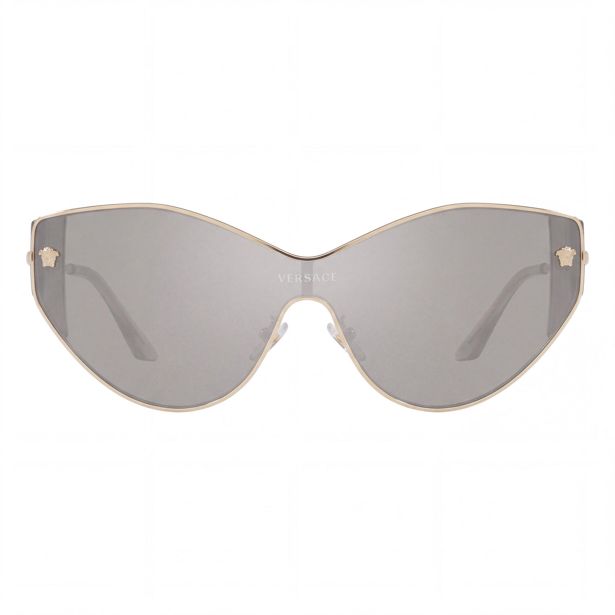 Versace Ve2239 Women's Pale Gold Metal Cat Eye Sunglasses, Brown Gradient Lenses, UV Protected 47mm, Photo 2