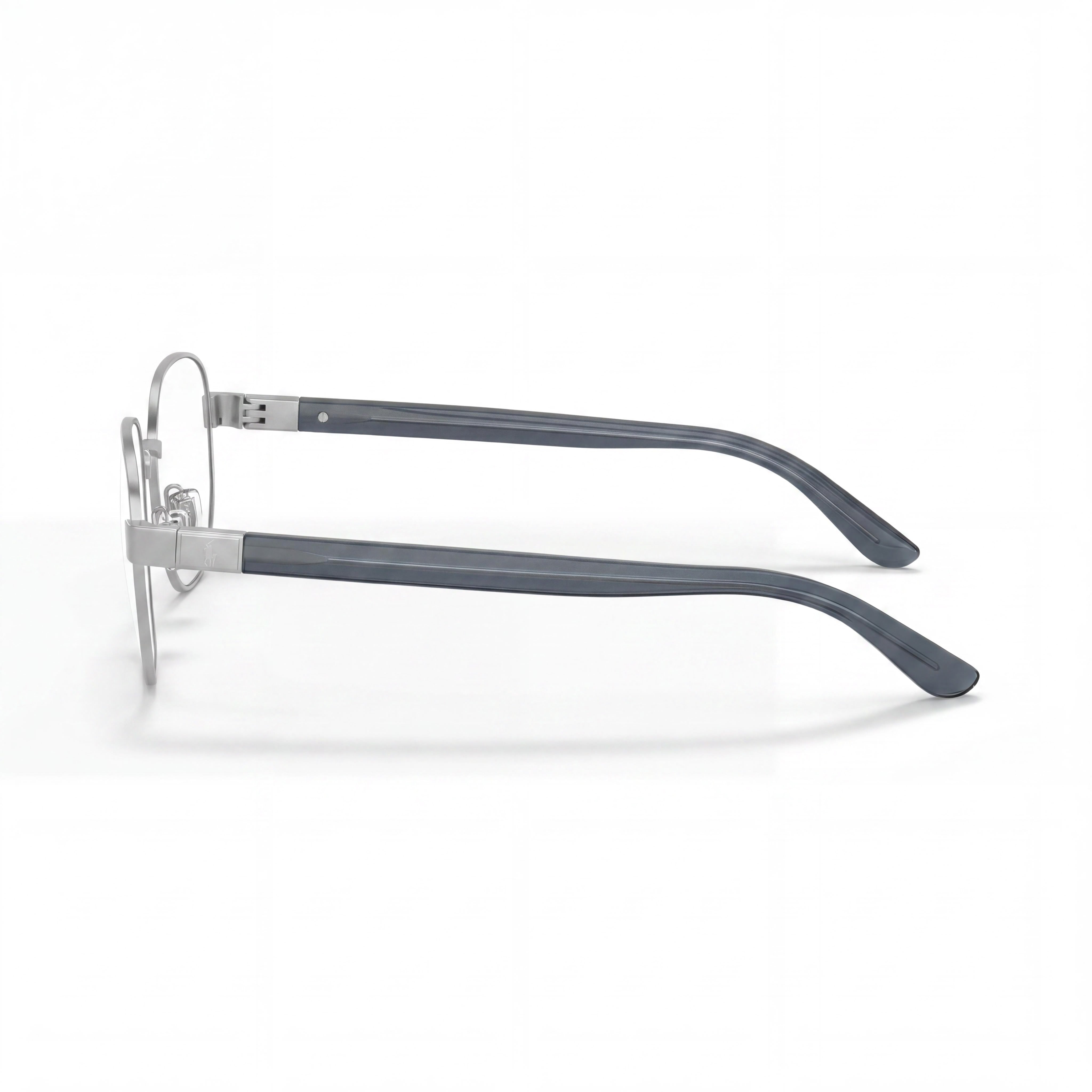 POLO RALPH LAUREN Ph1224 Women's Metal Optical Frame Semi Shiny Silver and Navy Blue 52mm, Photo 2