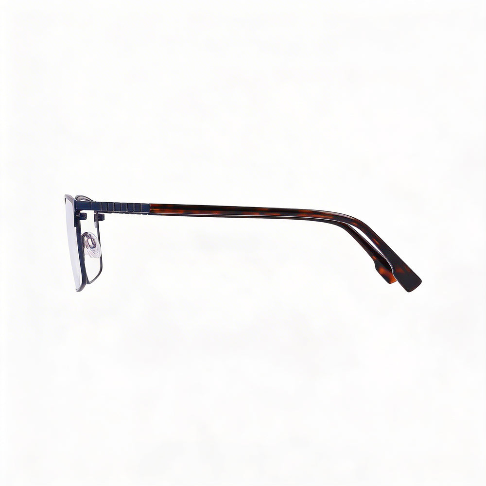 Flexon E1129 Gafas Unisex con Montura de Acetato Azul Marino Mate, Cristales de Policarbonato sin Polarizar, Ancho de Lente 59mm