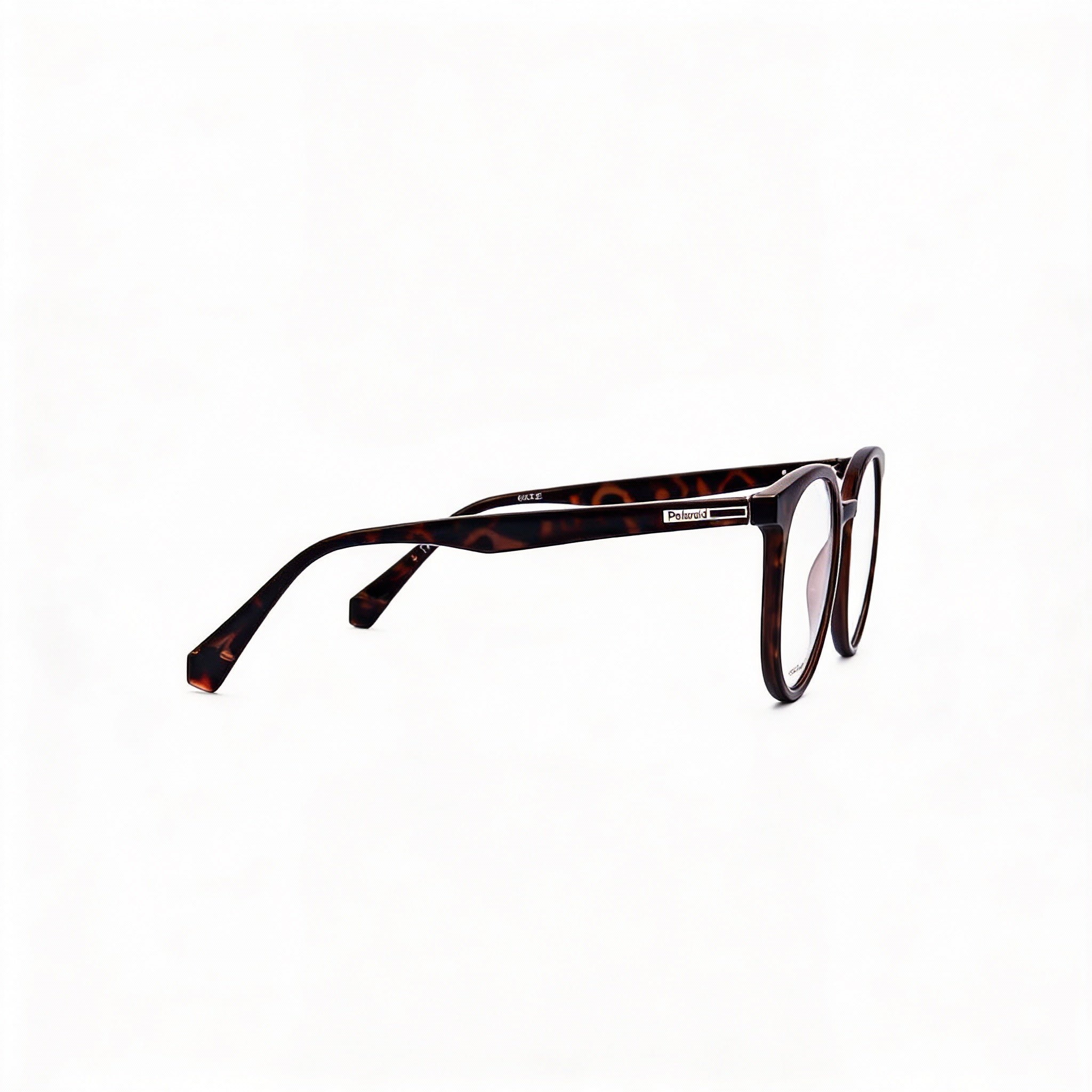 Polaroid Pld D379 Men's Propionate Havana Prescription Ready Optical Eyeglasses with Clear Demo Lenses 53mm, Photo 3