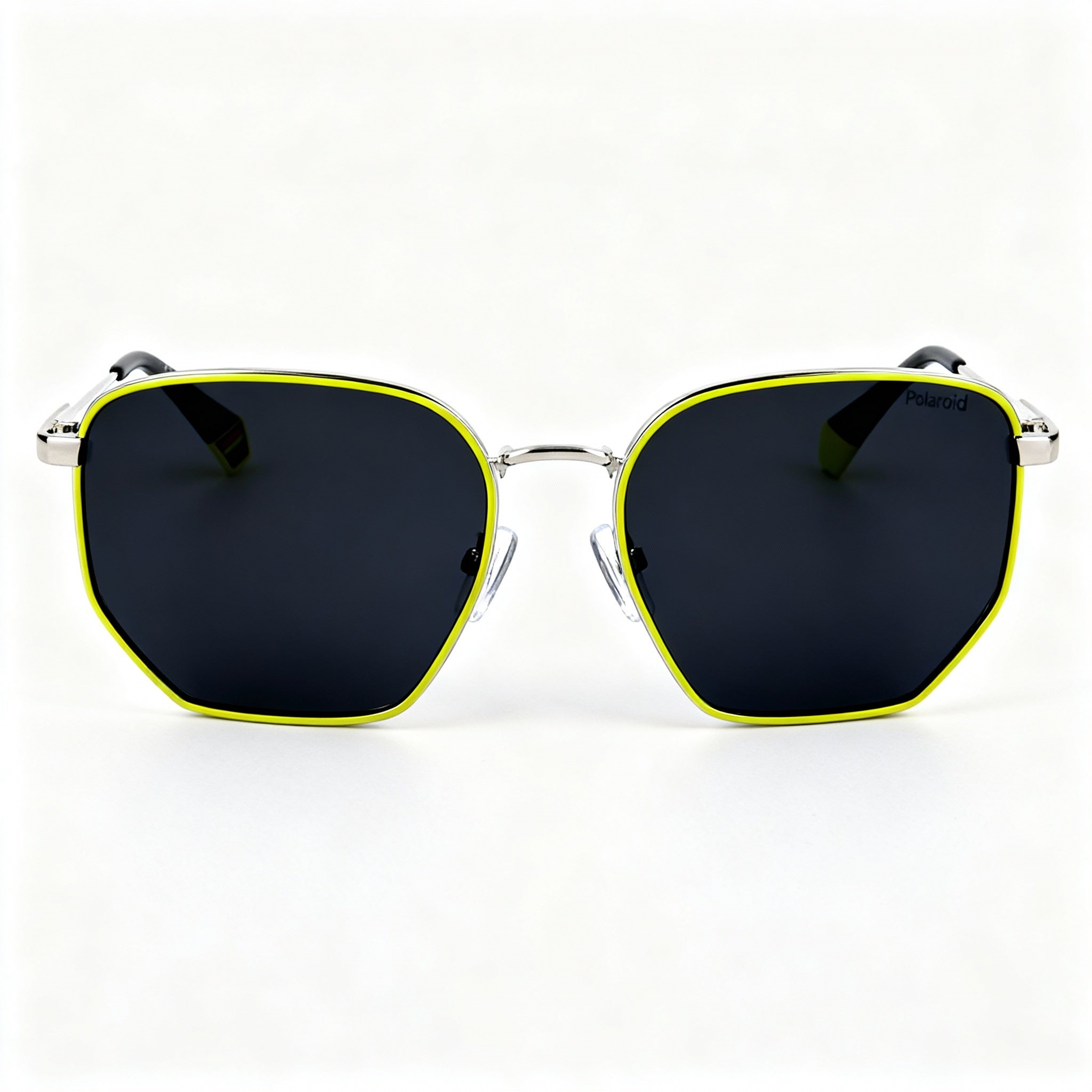 Polaroid Pld 6214/S/X Casual Unisex Palladium Yellow Steel Grey Polarized Sunglasses 56-17-145