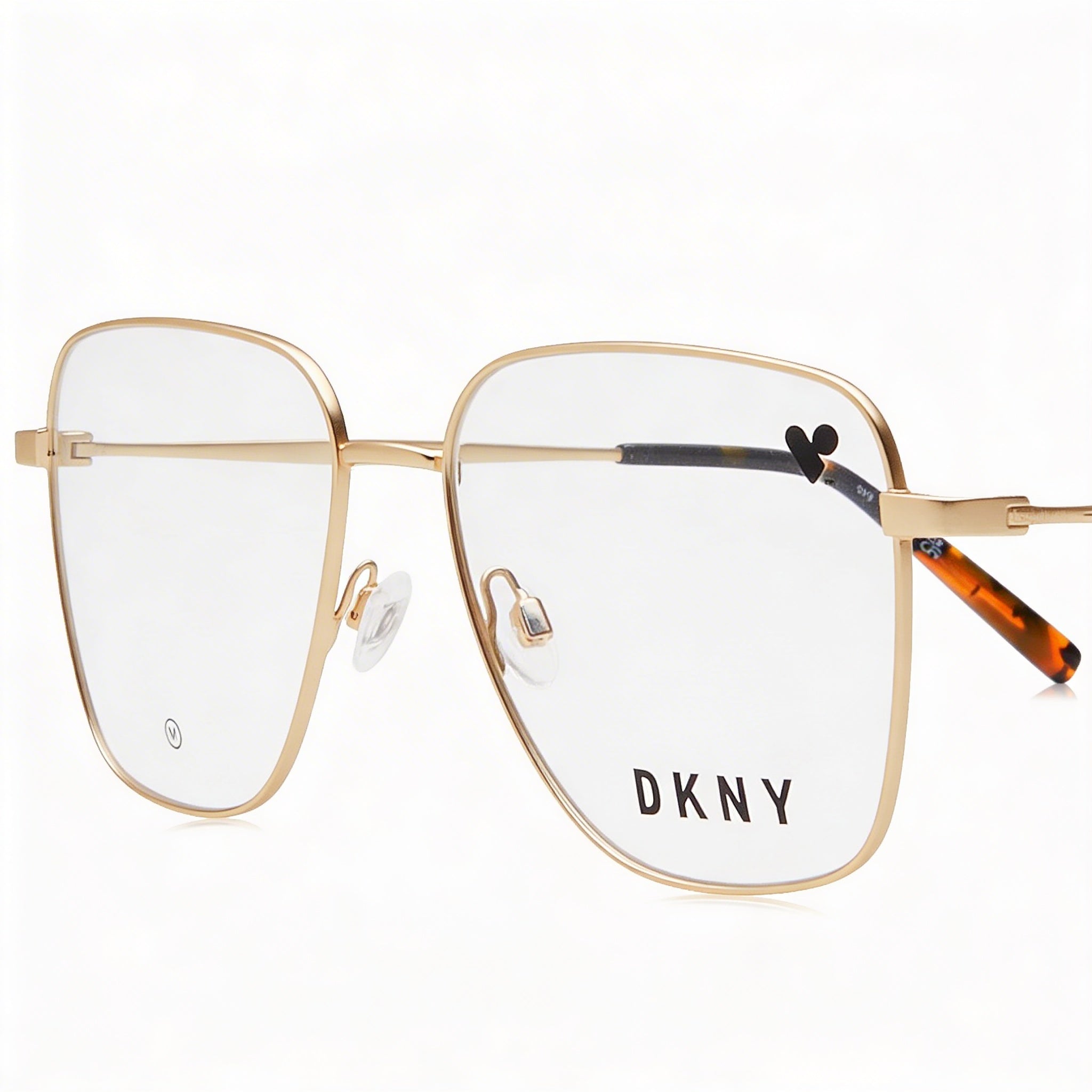 DKNY Modern Style Unisex Sunglasses with Propionate Frame and Satin Gold Polycarbonate Lenses 54mm, Photo 3