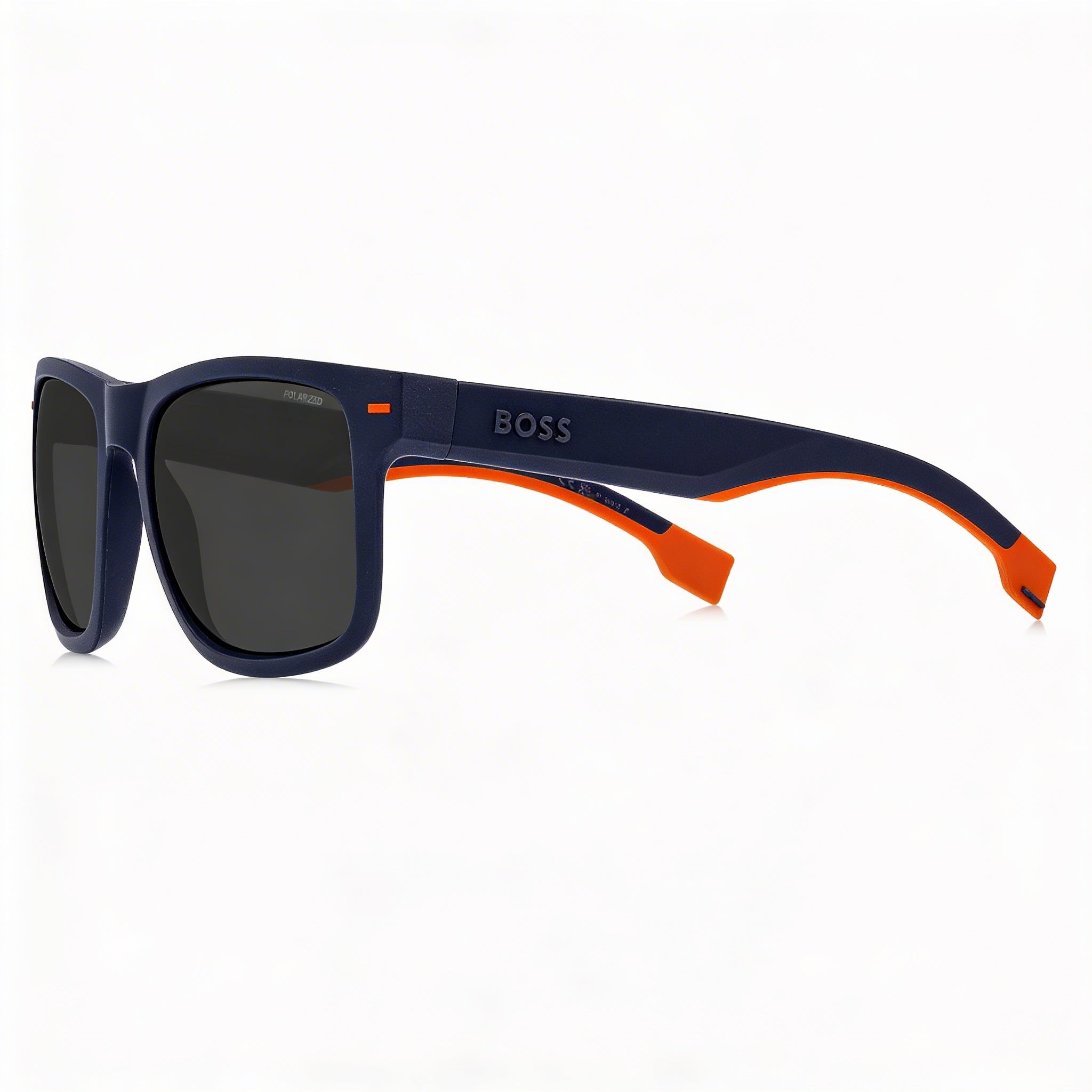 Gafas de sol unisex Hugo Boss Classic Matte Azul Naranja Gris Poliamida Ecológica con Protección UV Polarizada 55-19-140, Photo 2
