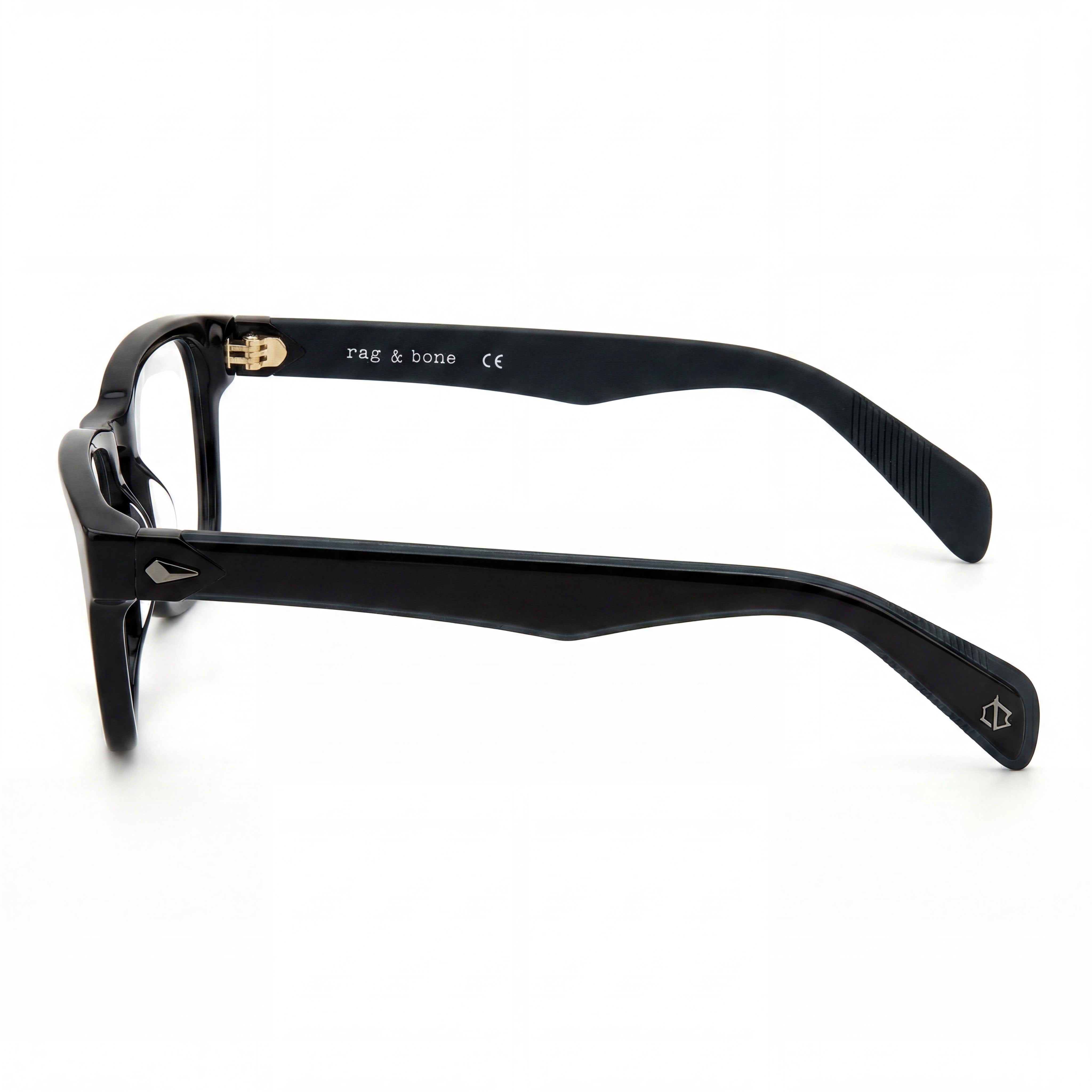 rag & bone Modern RNB7032/G Unisex Acetate Square Light Adaptive Full Rim Black Eyeglasses 54-20-145, Photo 2