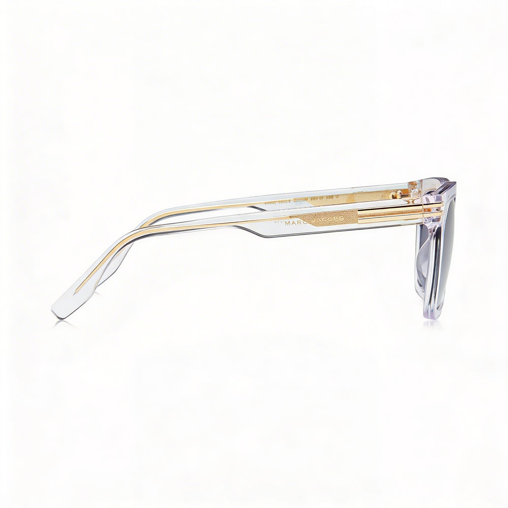 Marc Jacobs Modern Unisex Crystal Acetate Frame Sunglasses, UV Protection, Non-Polarized, 55mm