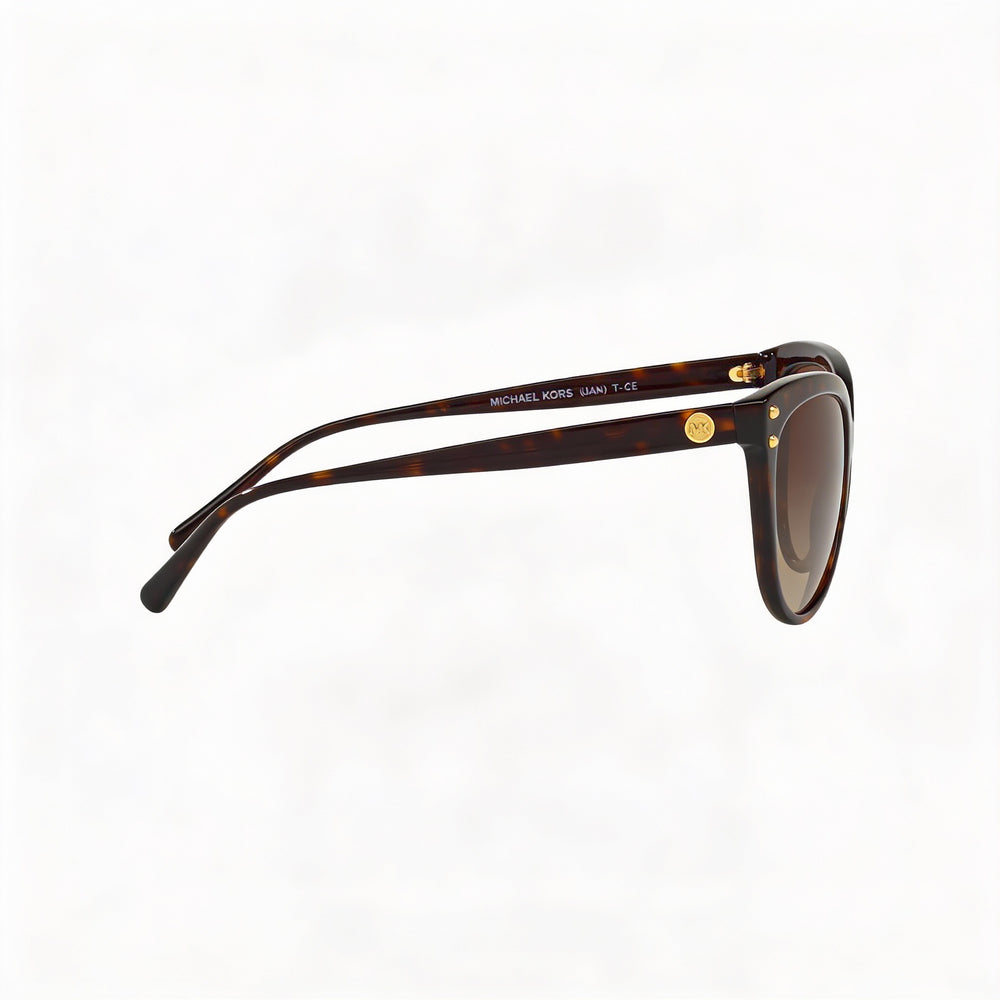 Michael Kors Women's Cat Eye Dark Tortoise Acetate Brown Gradient Non-Polarized 100% UV Protection 55mm Sunglasses