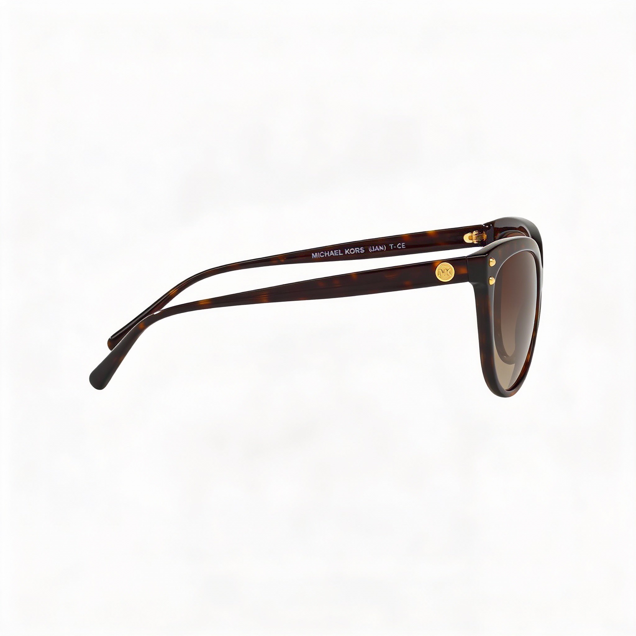 Michael Kors Women's Cat Eye Dark Tortoise Acetate Brown Gradient Non-Polarized 100% UV Protection 55mm Sunglasses, Photo 3