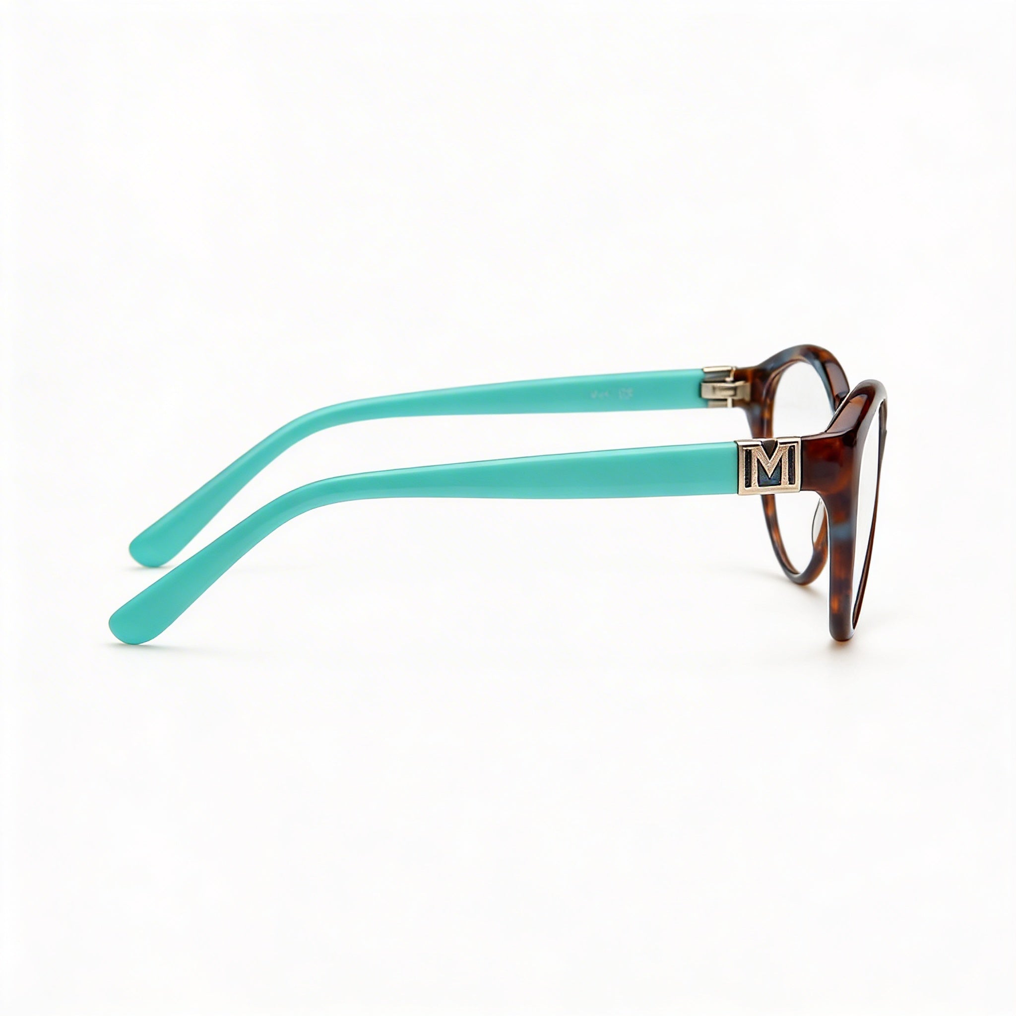 Guess by Marciano Gm50004 Men's Clear Polycarbonate Lens Plastic Turquoise Havana Sunglasses 52-16-140mm, Photo 3