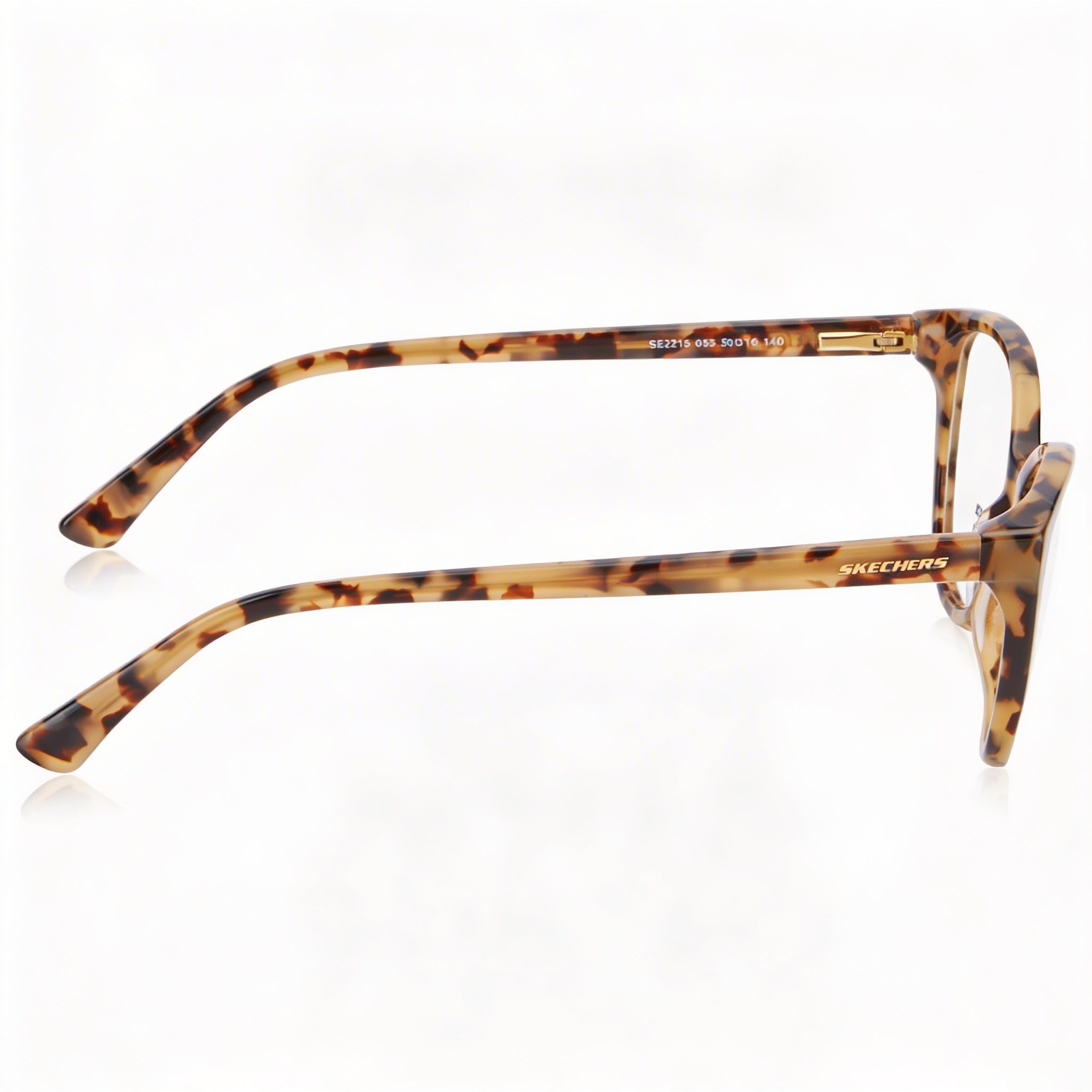 Skechers Modern Women's Brown Eyeglasses with Plastic Lenses, 50mm Lens Width, 16mm Bridge, 140mm Temple Length, Photo 3