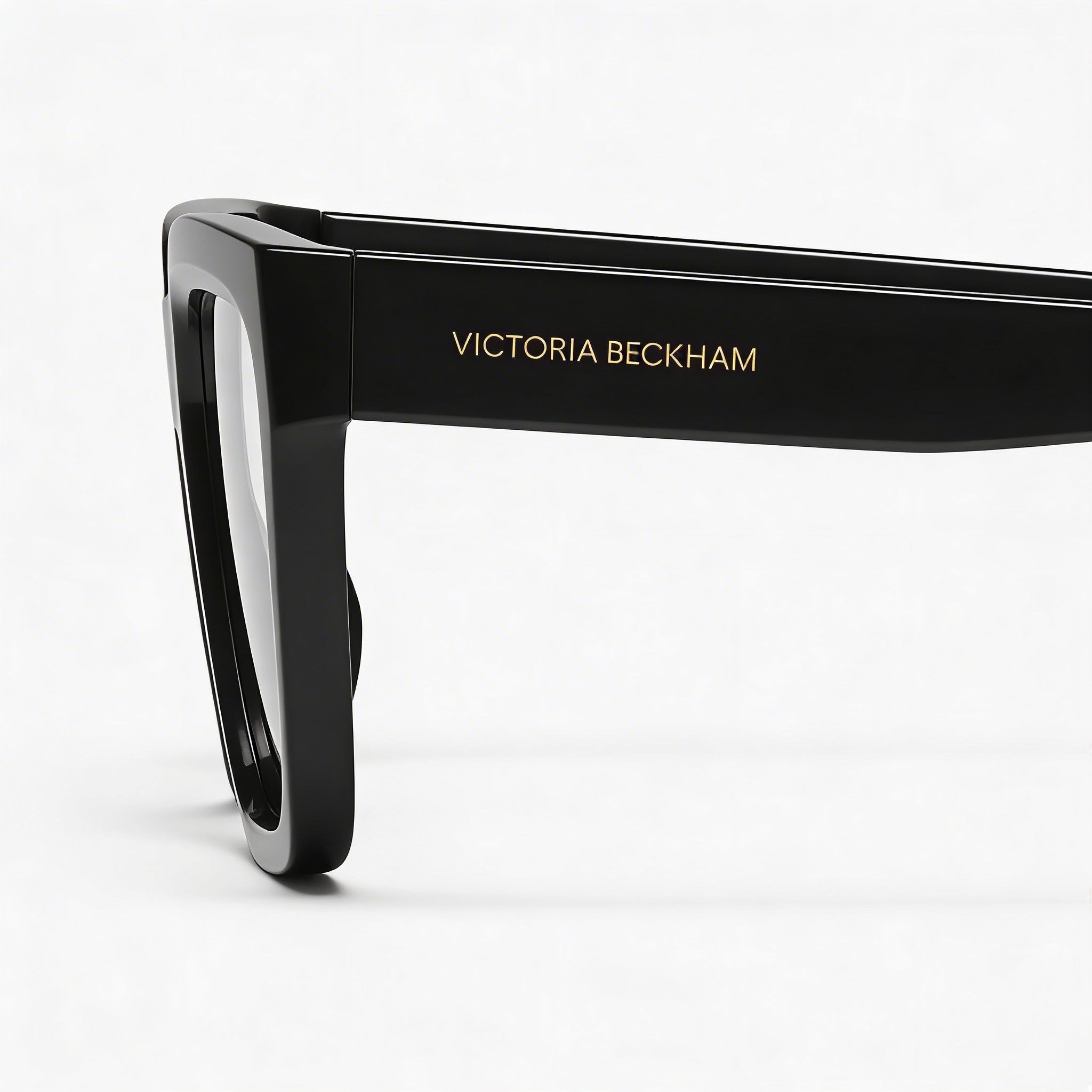 Victoria Beckham Modern Men’s Black Acetate Frame Eyewear with Black Polycarbonate Lenses, Size 53mm, Photo 3
