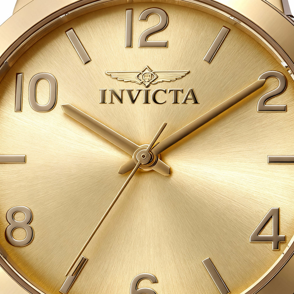 Reloj de cuarzo unisex Invicta Wildflower 47275 con correa - Tono dorado, acero inoxidable, 34 mm, resistente al agua