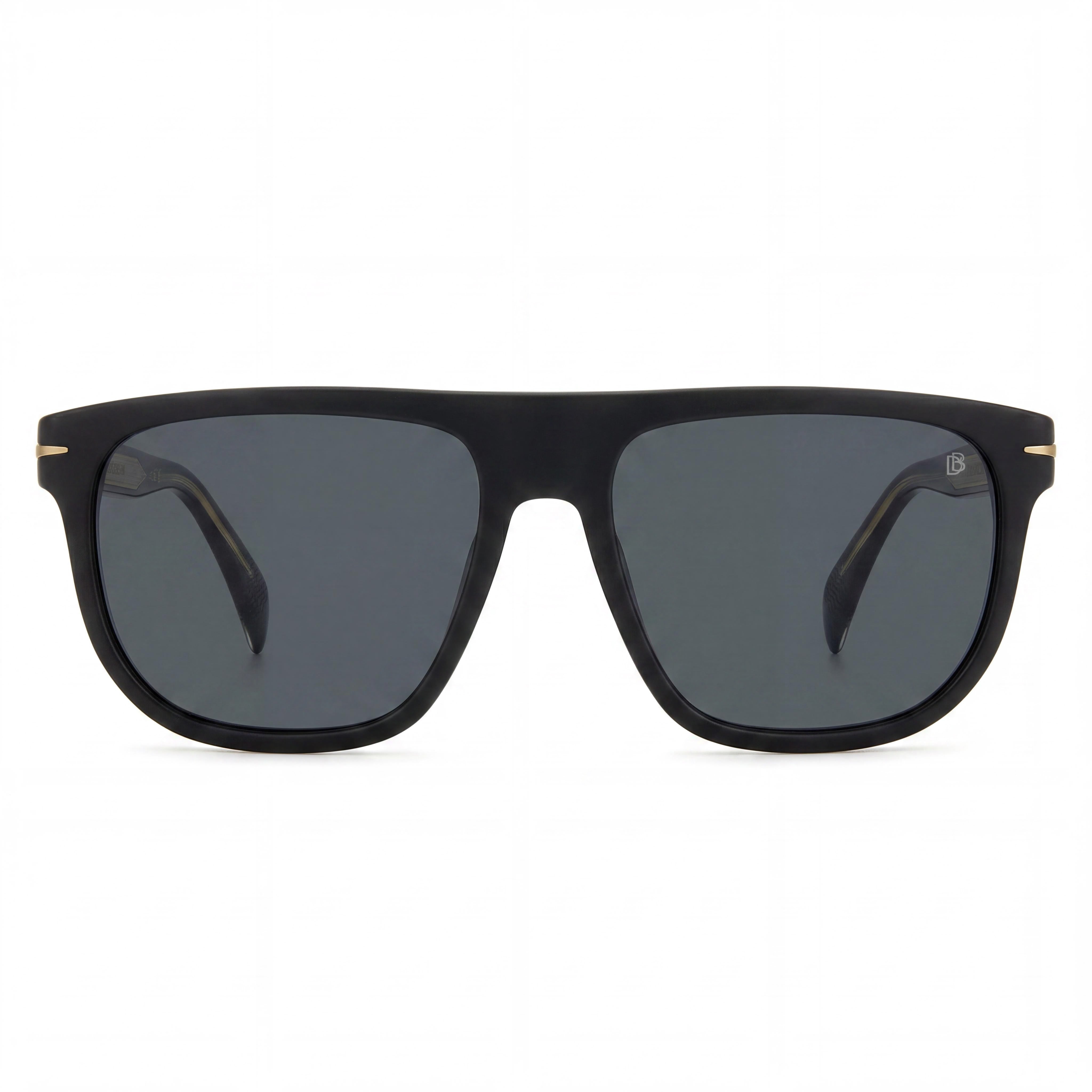 David Beckham Db 7111/S Women's Matte Black Gold Acetate Frame Grey Non- 56mm, Photo 2