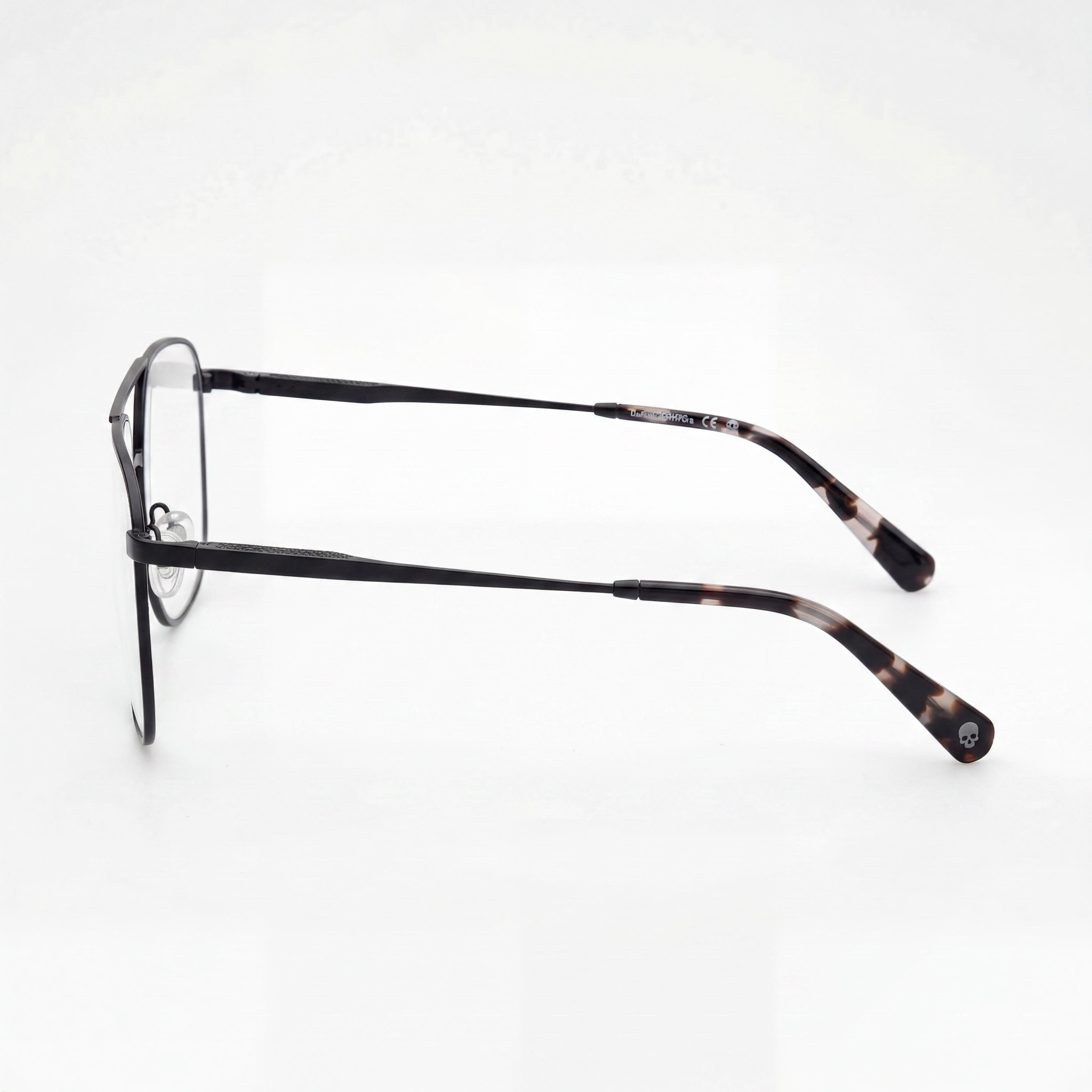Gafas Harley-Davidson Hd50104 unisex de titanio, negro mate, verde claro, habana, tamaño 60-14-145, Photo 2