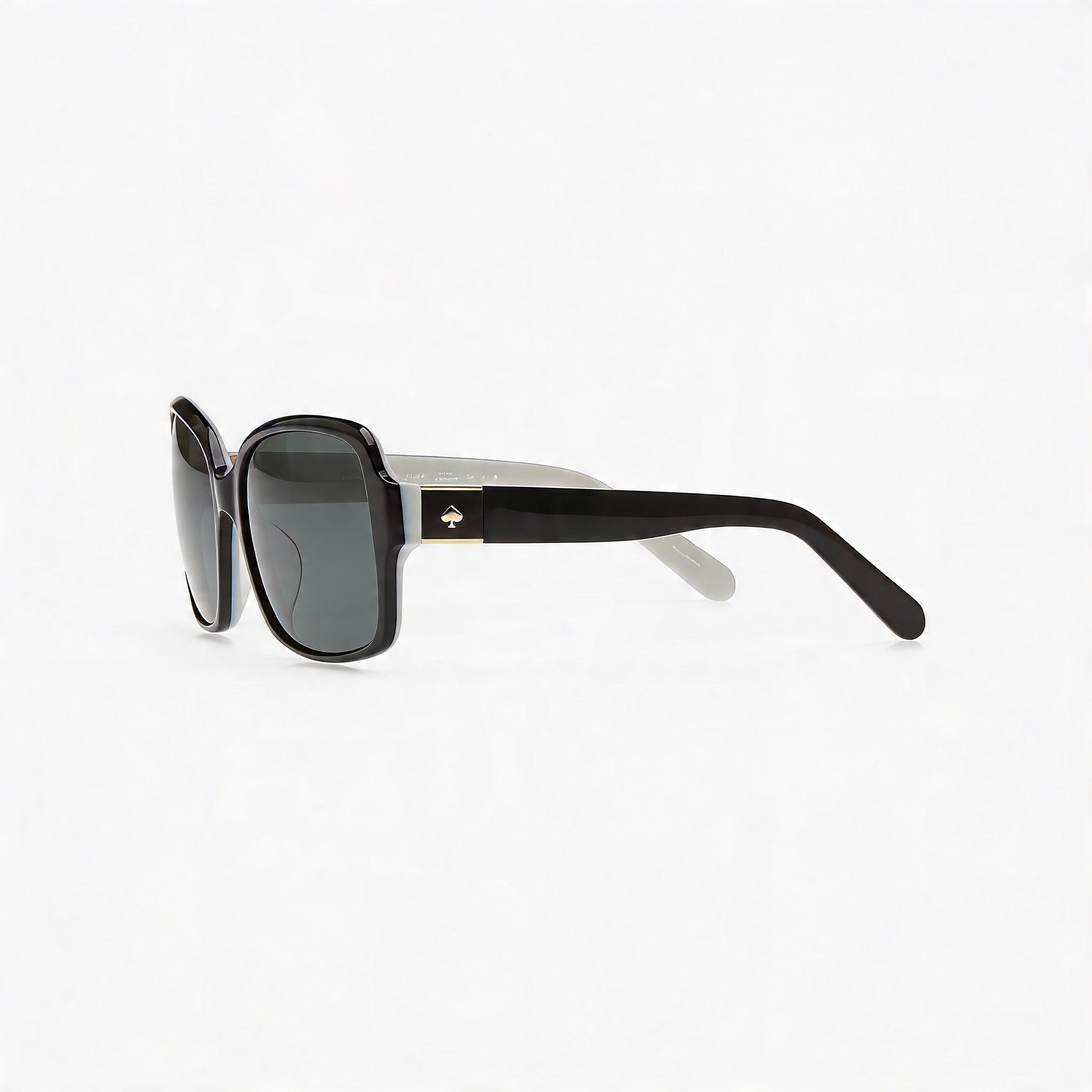 Gafas de sol Kate Spade New York Annora/P/S para mujer, armazón de acetato blanco y negro, lentes polarizadas grises, UV 54mm, Photo 2
