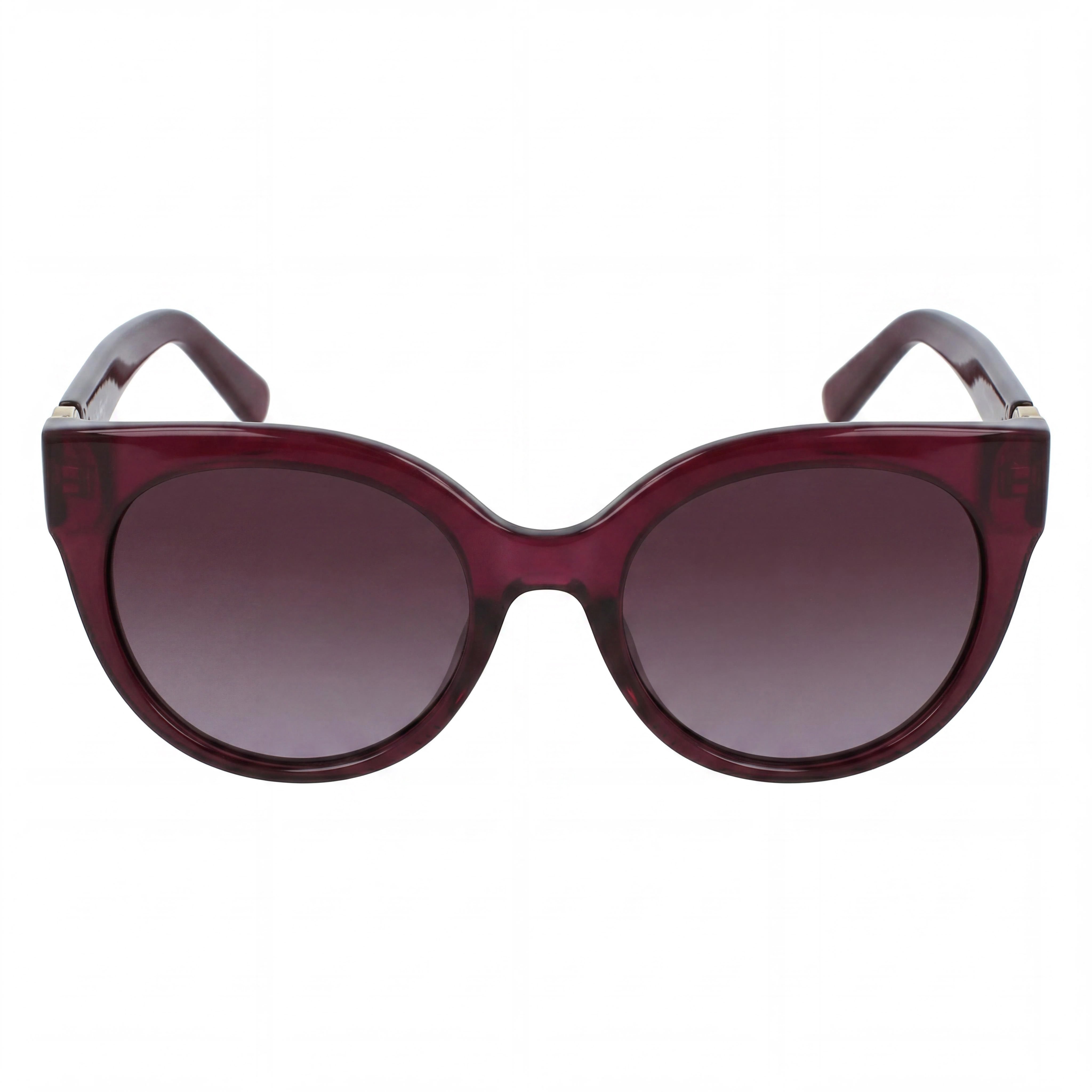 Salvatore Ferragamo Women's Cat Eye Plastic Sunglasses Crystal Purple 53mm Purple Gradient 100% UV Protection, Photo 2