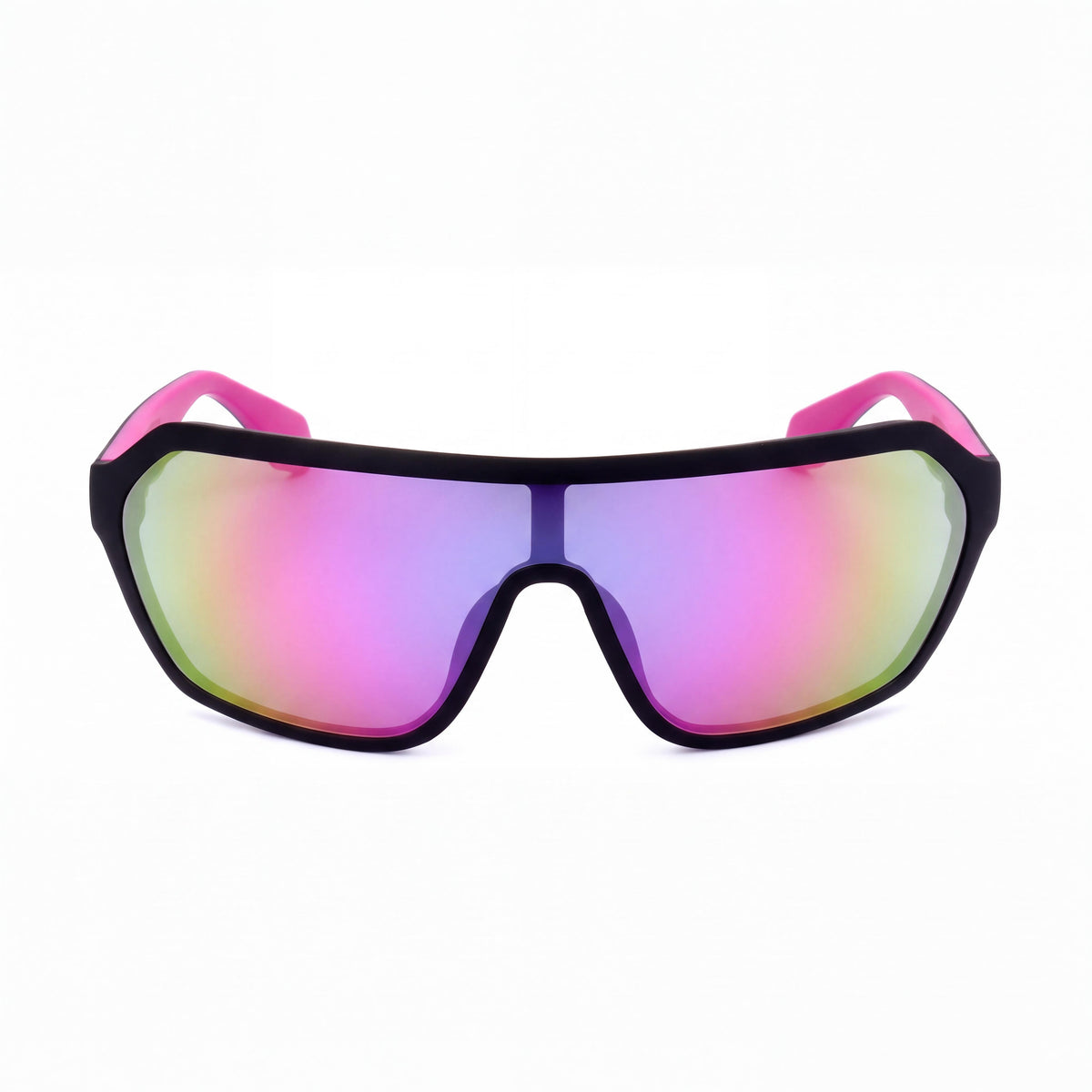 Gafas de sol adidas Adidas Originals OR0022 unisex de acetato negro mate con lentes de espejo color burdeos no polarizadas de 131 mm, Photo 2