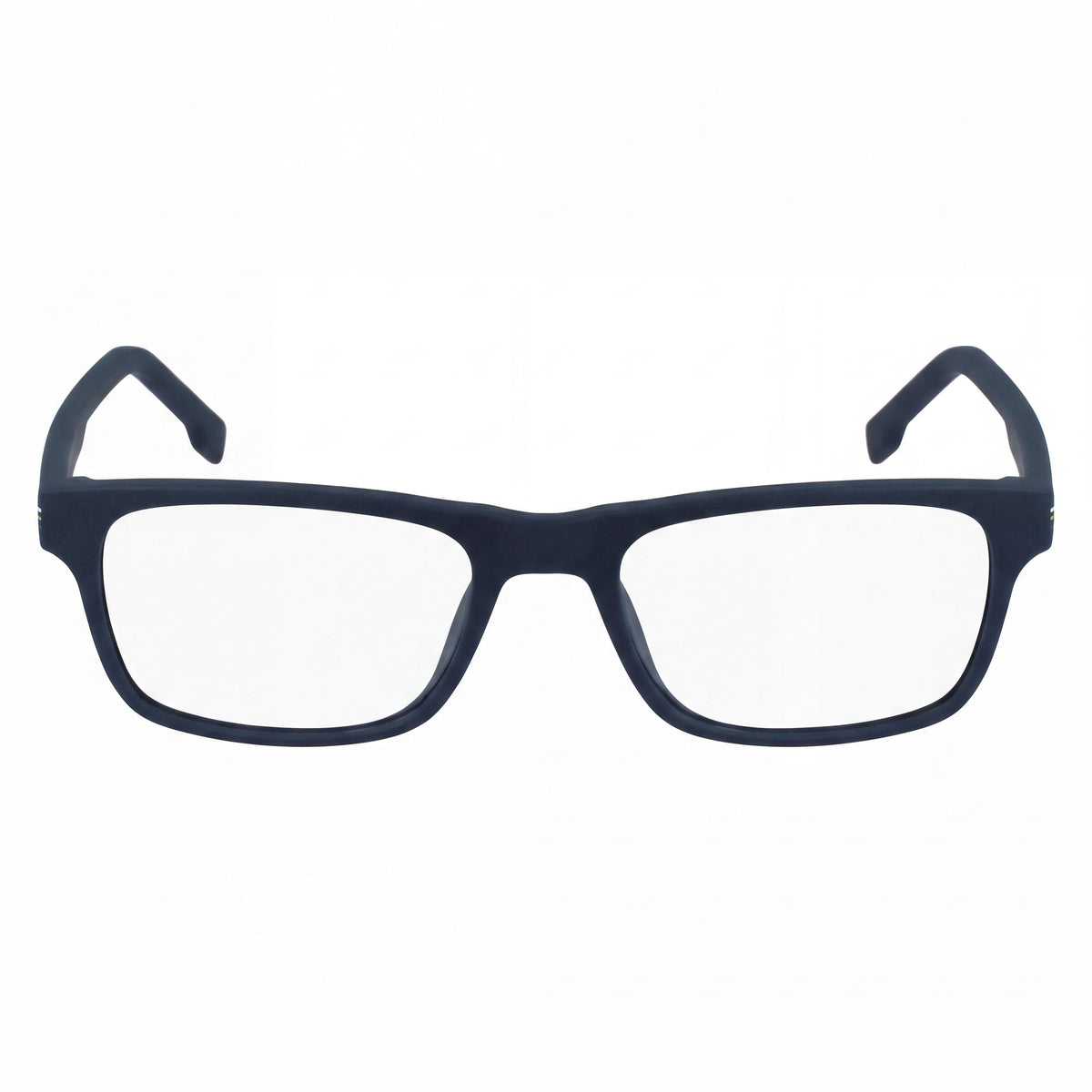 Lacoste Casual Ophthalmic Eyeglasses for Men with Matte Blue Frame and Transparent Plastic Lenses 55-18-145, Photo 2