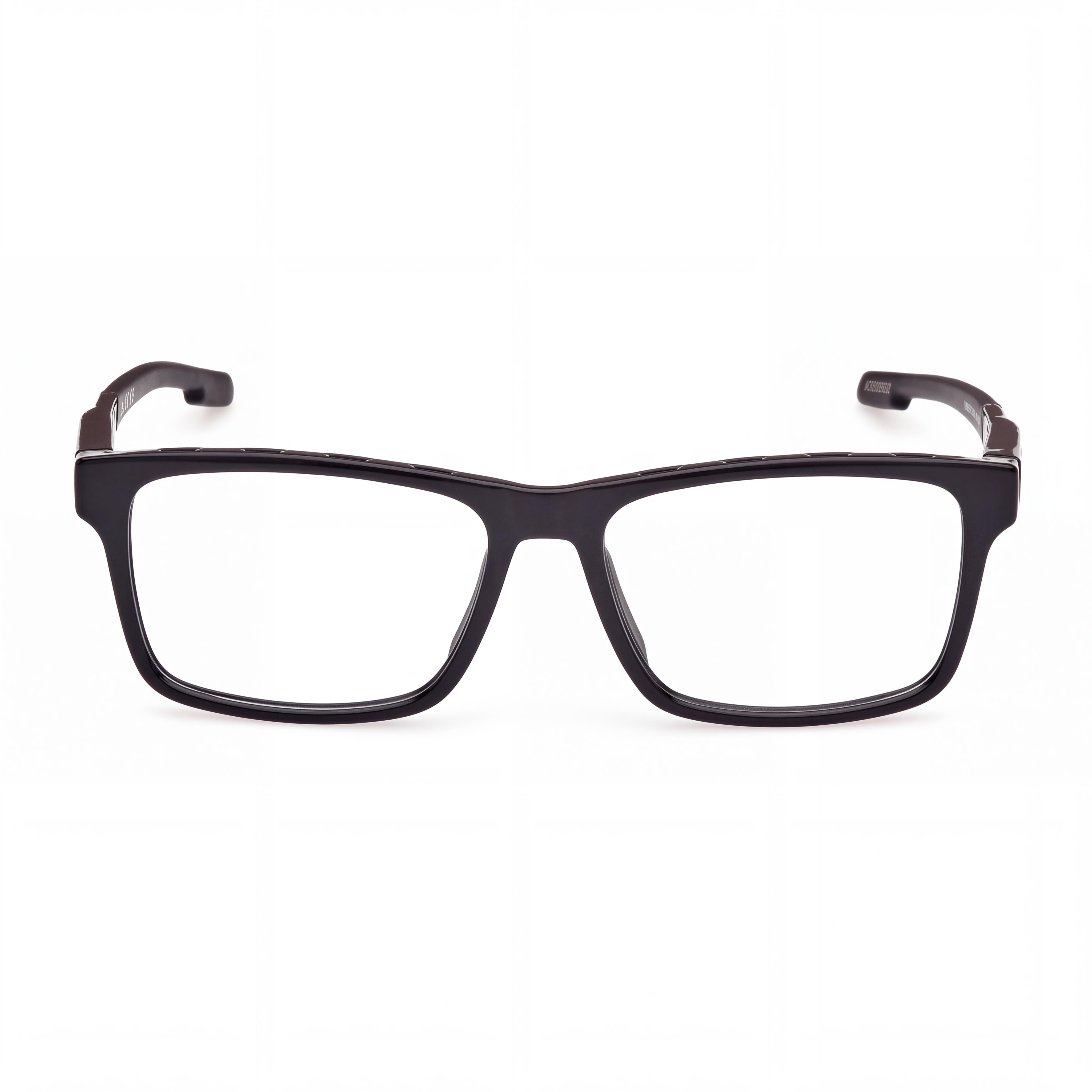 adidas Sp5089-h Unisex Injected Frame Non- Polycarbonate Eyewear, Shiny Black Matte Black, 55-16-145mm, Photo 2