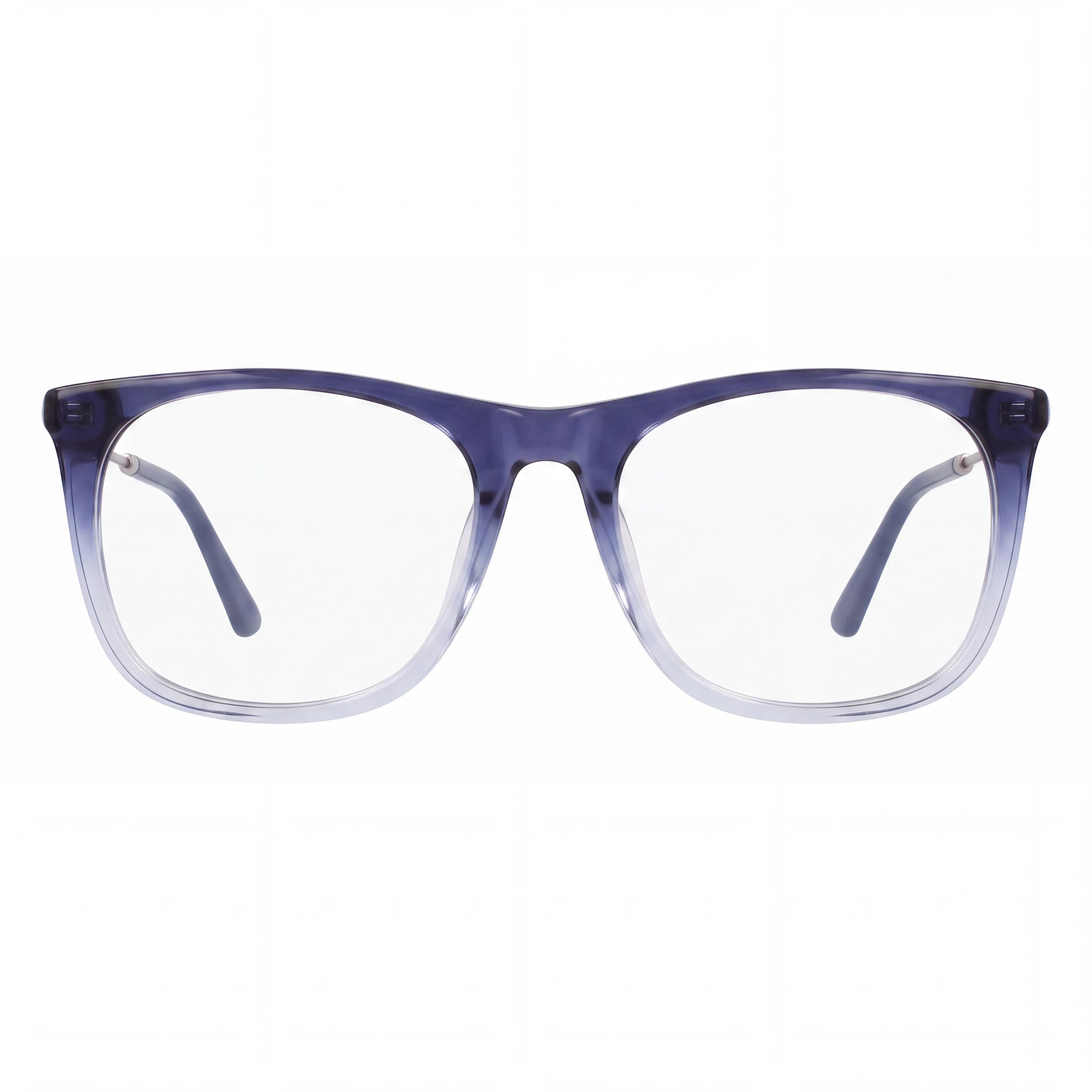 Cole Haan CH4520 Unisex Eyeglasses with Blue Acetate Frame, Multicolor Polycarbonate Lenses 53mm, Photo 2