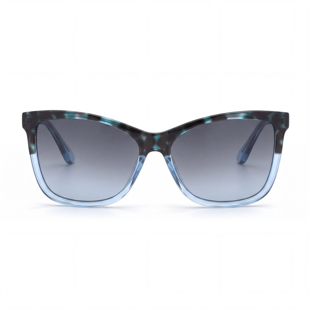 Gafas de sol GUESS GU7779 para mujer, armazón de plástico azul degradado con lentes azules degradadas, protección UV 100%, 57 mm, Photo 2
