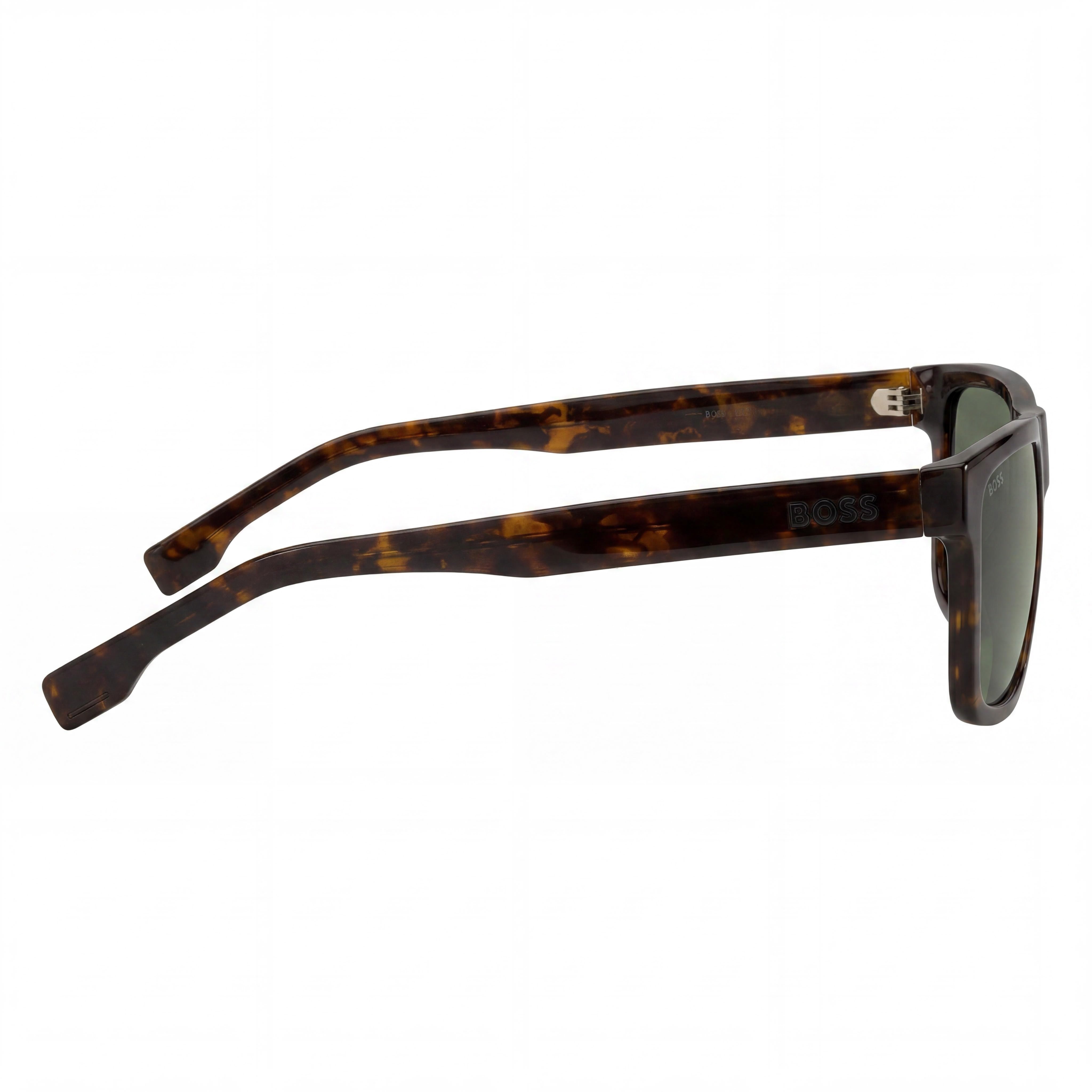 Hugo Boss Casual Men's Black ECO Cellulose Frame Sunglasses, Mirror Lens, UV Protection, 43.5mm, Photo 3