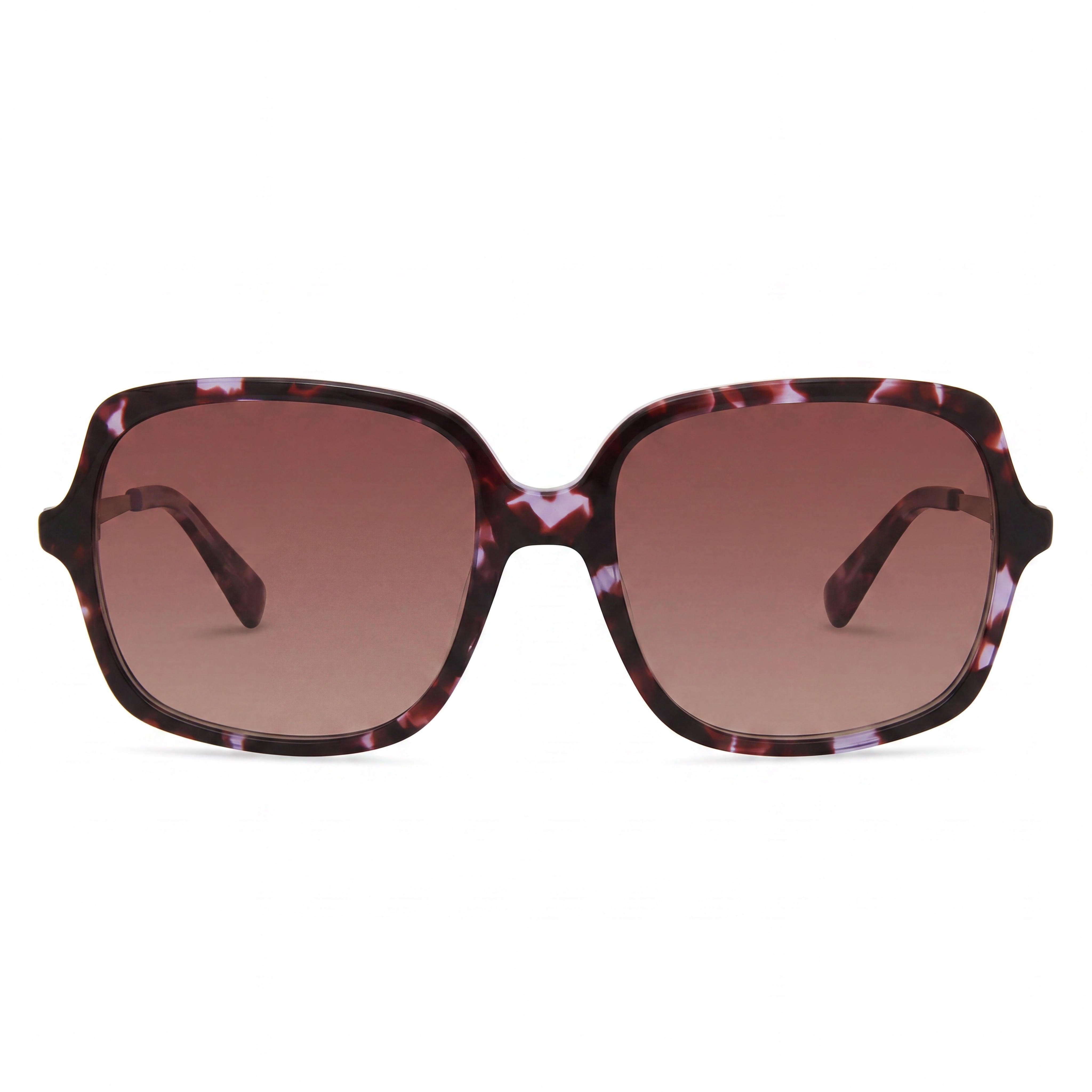 Gafas de sol cuadradas Kenneth Cole de acetato para mujer con lentes de plástico marrón degradado lila de 56 mm, Photo 2