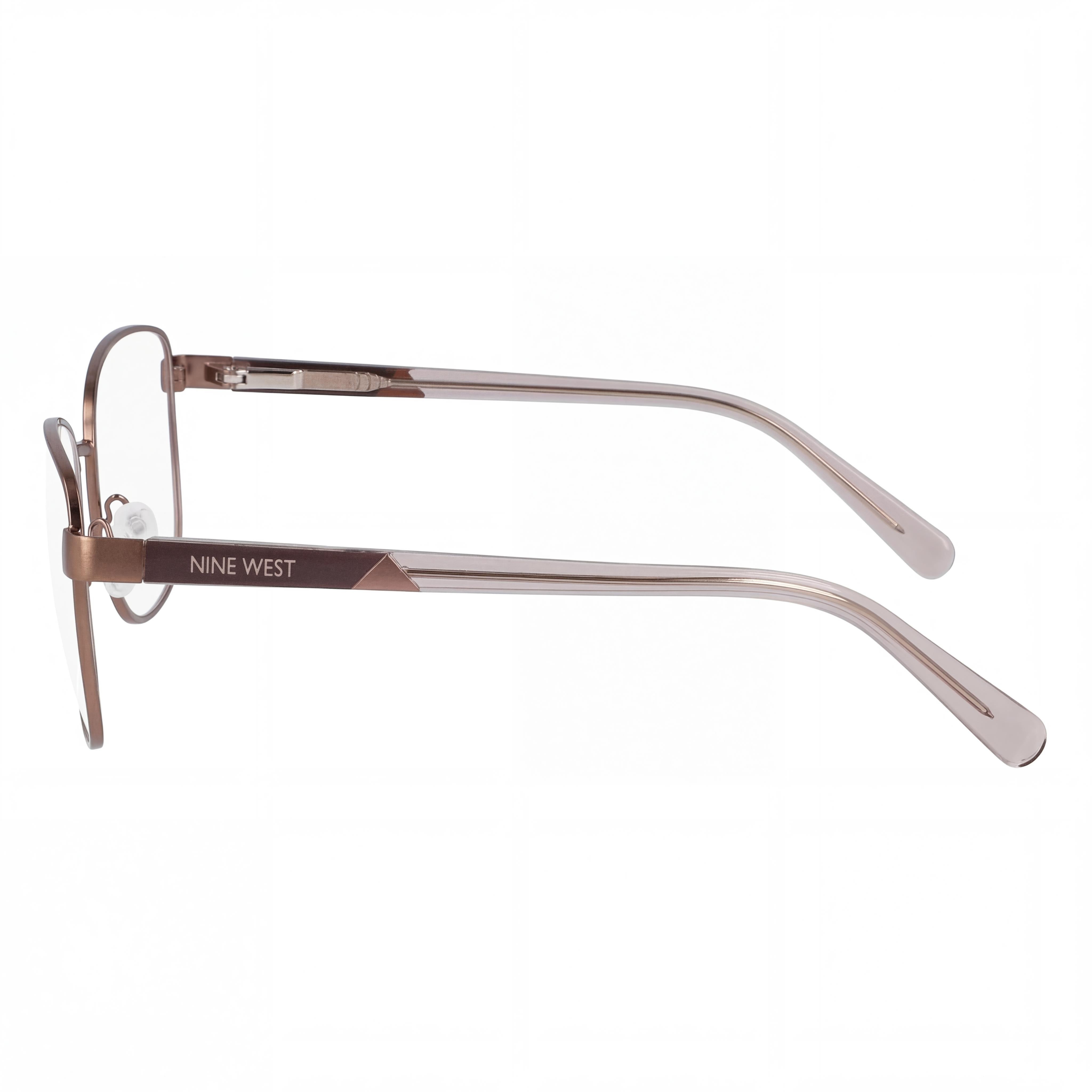 Nine West Classic Men's Brown Acetate Frame Eyeglasses with Multicolor Polycarbonate Lenses 55-16-140, Photo 3