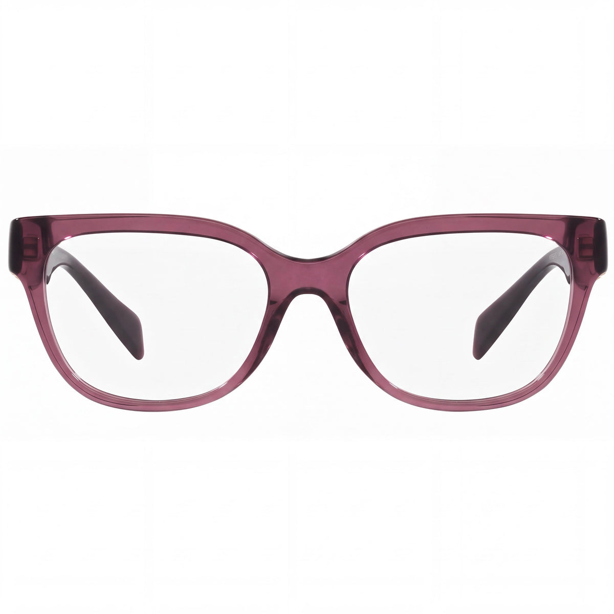 Gafas Versace 3338 para mujer, montura ligera de plástico violeta transparente, lentes transparentes, 52-18-140, Photo 2