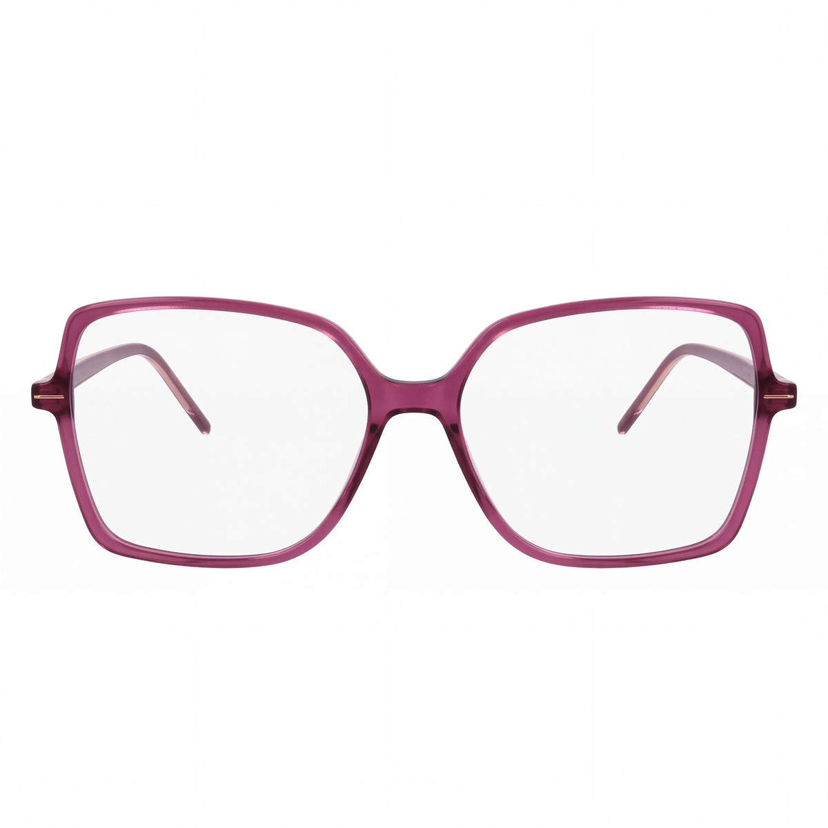 Hugo Boss Casual 1587 Women's Light Acetate Frame Clear Lens Glasses Size 55-15-140, Photo 2