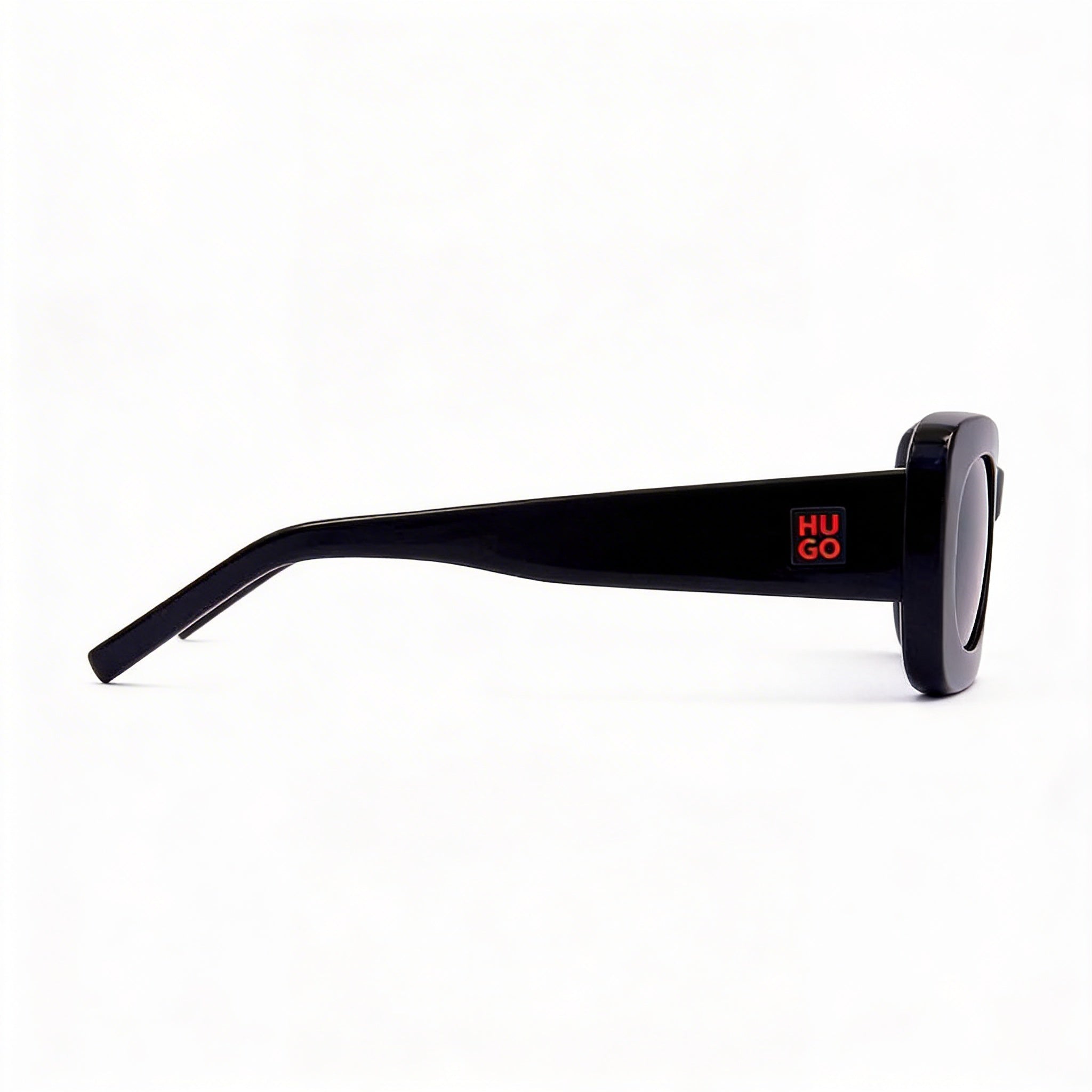 HUGO Casual Women's UV Protection Sunglasses with Black Acetate Frame and Polycarbonate Lenses, 52mm, Photo 3