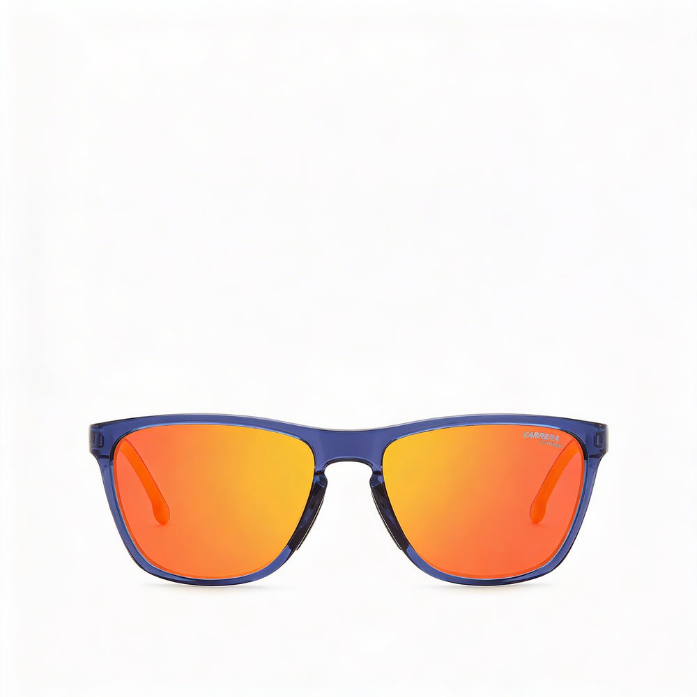 Carrera 8058/S Classic Unisex Blue Orange Frame Blue Lens 56mm UV Protection Sunglasses