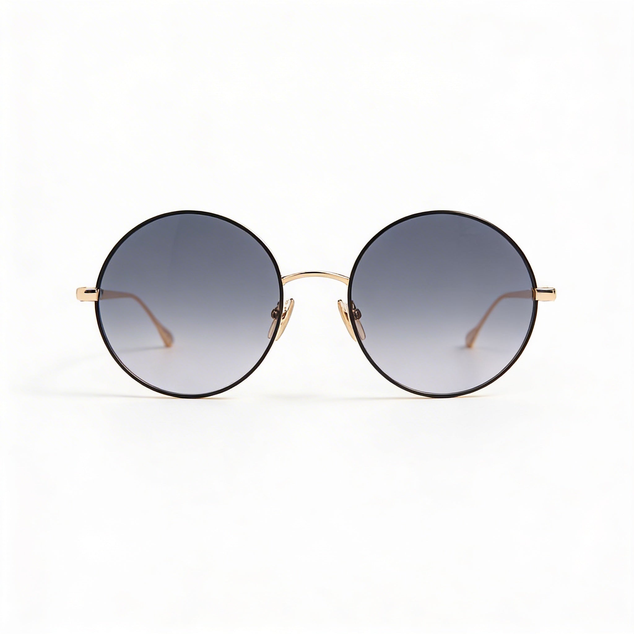 Gafas de sol clásicas Isabel Marant para mujer, redondas, de acero inoxidable, color negro y dorado, con protección UV, 54 mm, Photo 3