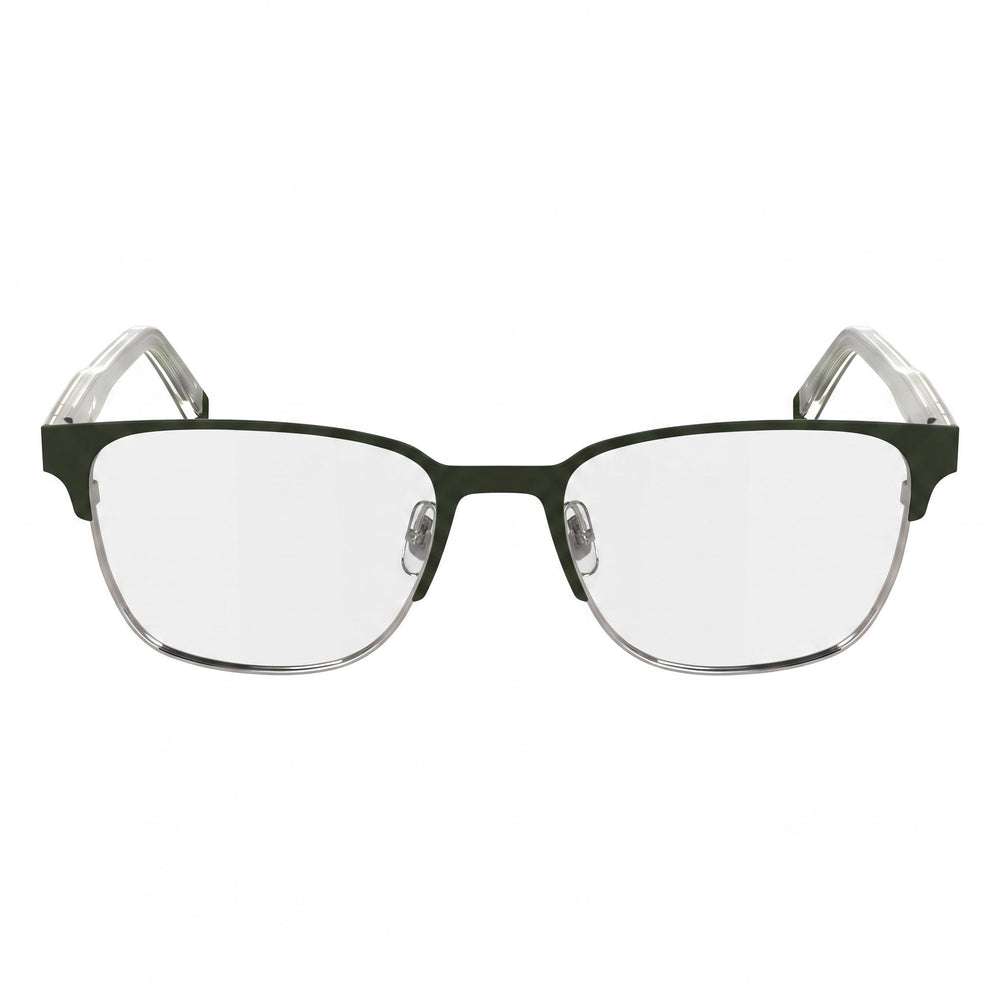 Lacoste Casual Men’s Matte Khaki Eyeglasses with Transparent Plastic Lenses 53-18-145