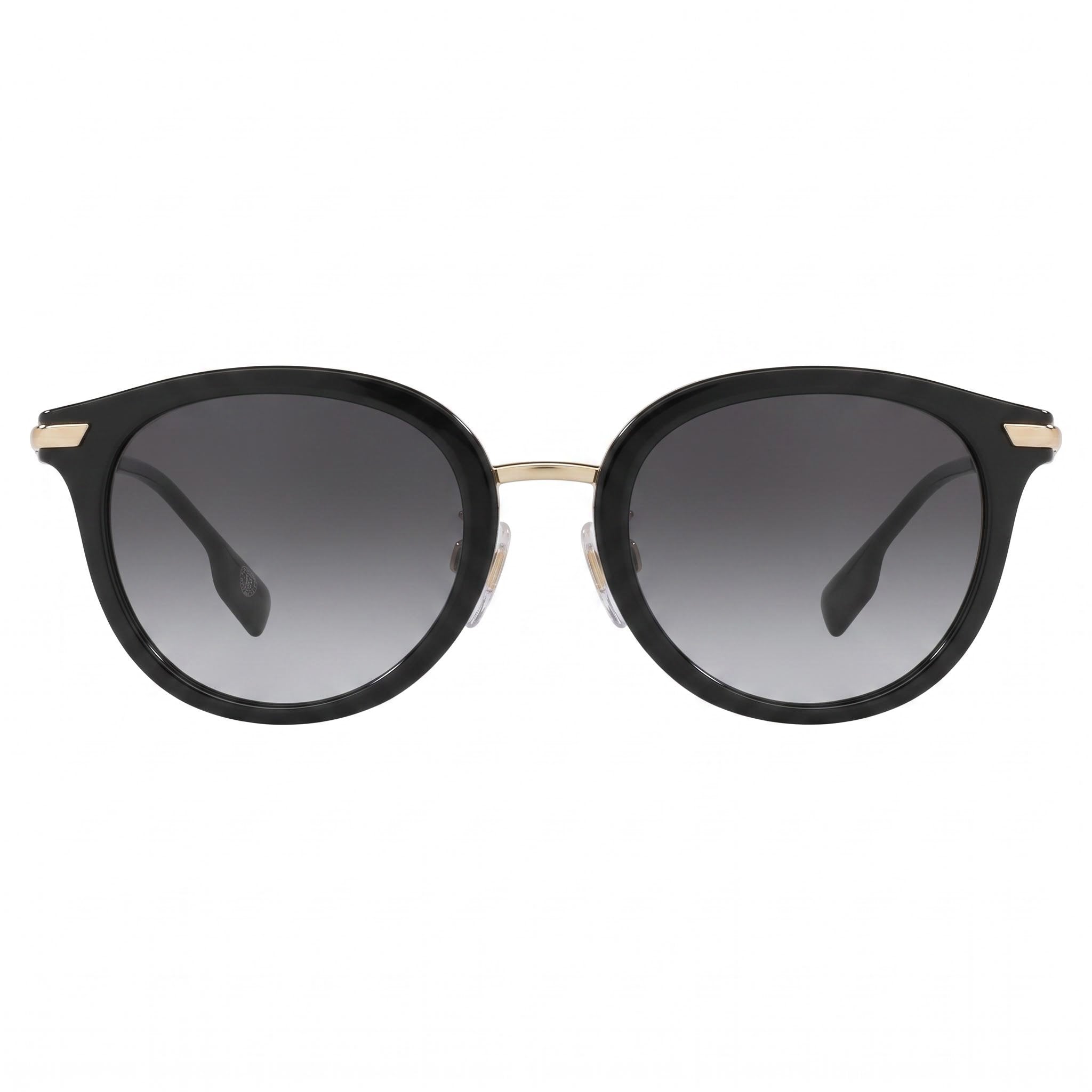 BURBERRY Be 4398d Women's Black Grey Gradient Stainless Steel Frame Grey 100% UV Protection Sunglasses 50mm, Photo 2