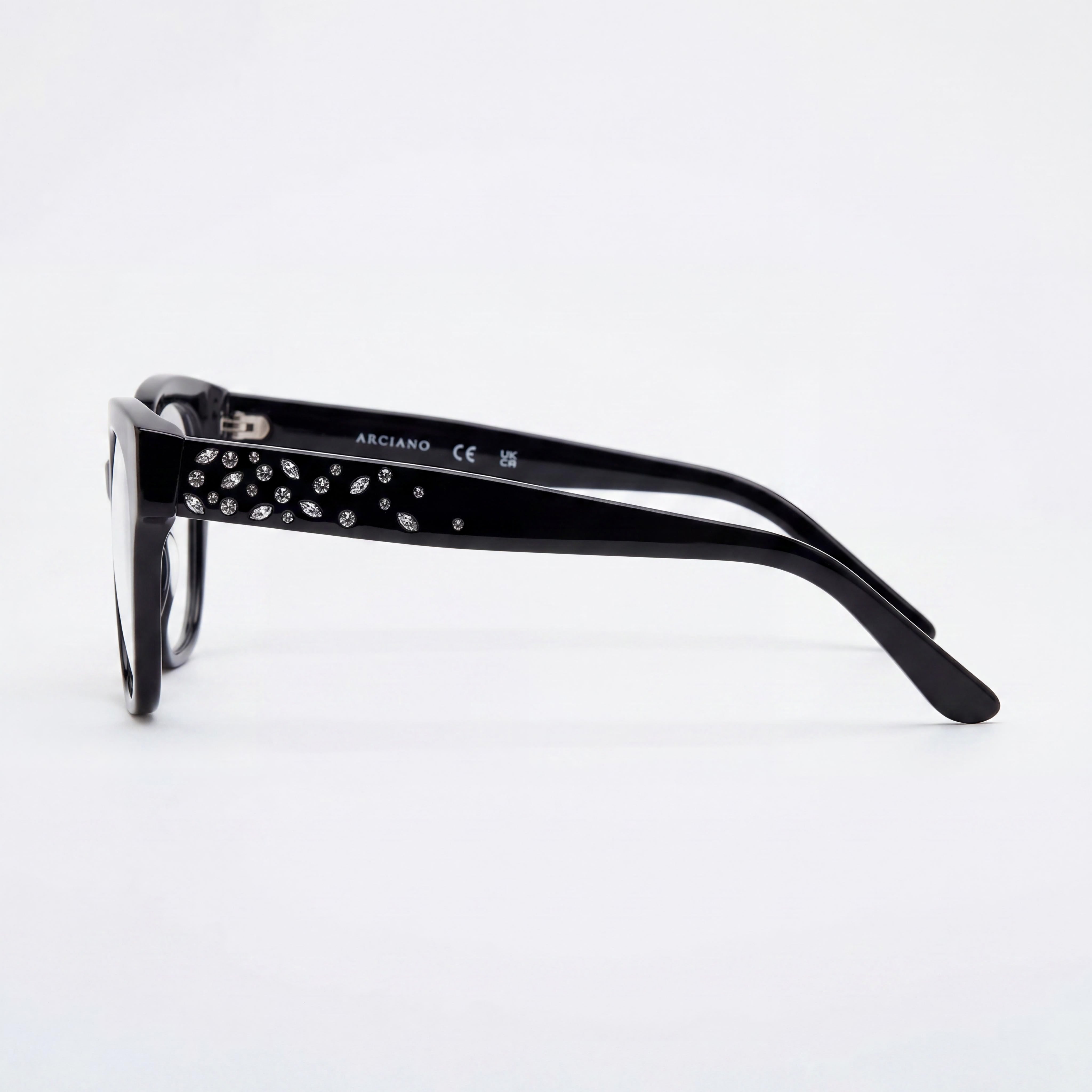 GUESS by Marciano Gm50017 Women’s Shiny Black Plastic Frame Eyewear with Polycarbonate Lenses - Size 52/19/140, Photo 2