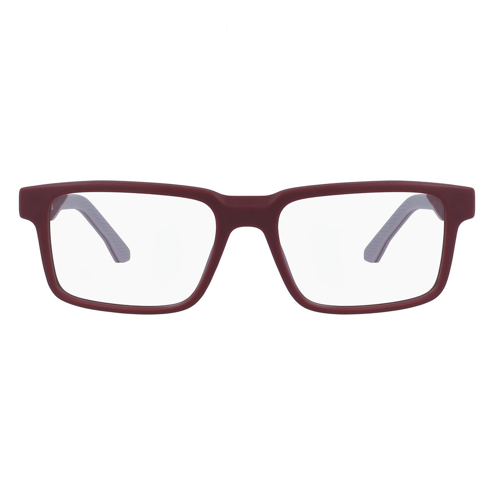 Gafas de sol Lacoste L2922 Modern para mujer con montura inyectada en rojo oscuro y lentes de policarbonato de 55 mm