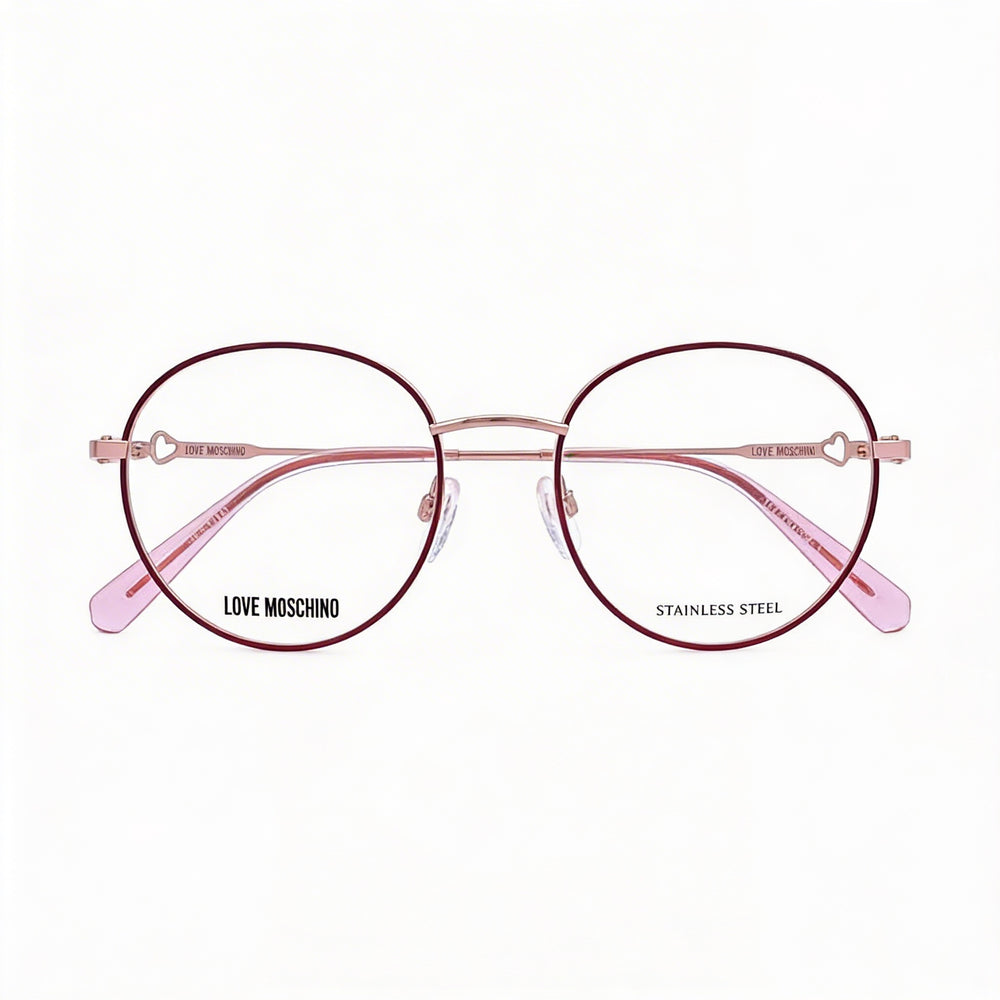 Gafas de sol Love Moschino para mujer, estilo casual, con montura de acero de aleación y lentes sin policarbonato, talla 52-20-140