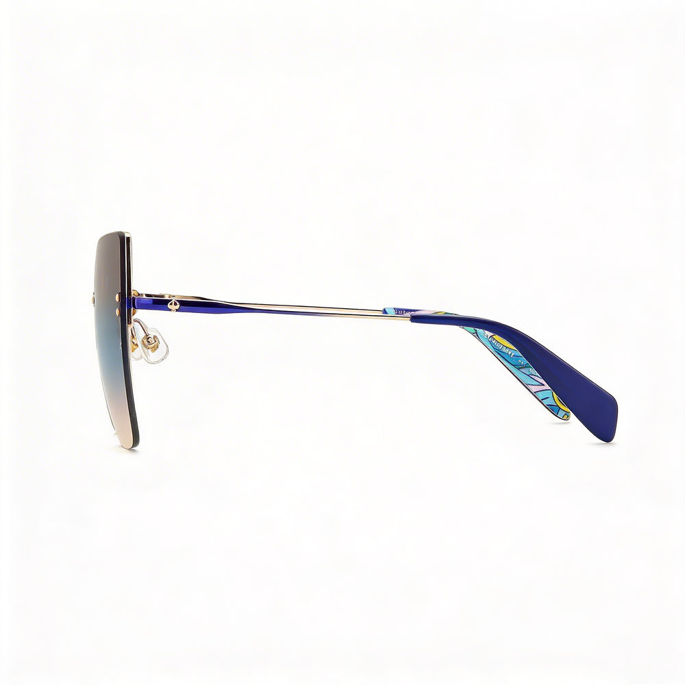 kate spade new york Ariella/G/S Women's Stainless Steel Gradient UV Sunglasses Gold Blue Brown Teal Blue Pink Shaded 58-15-140
