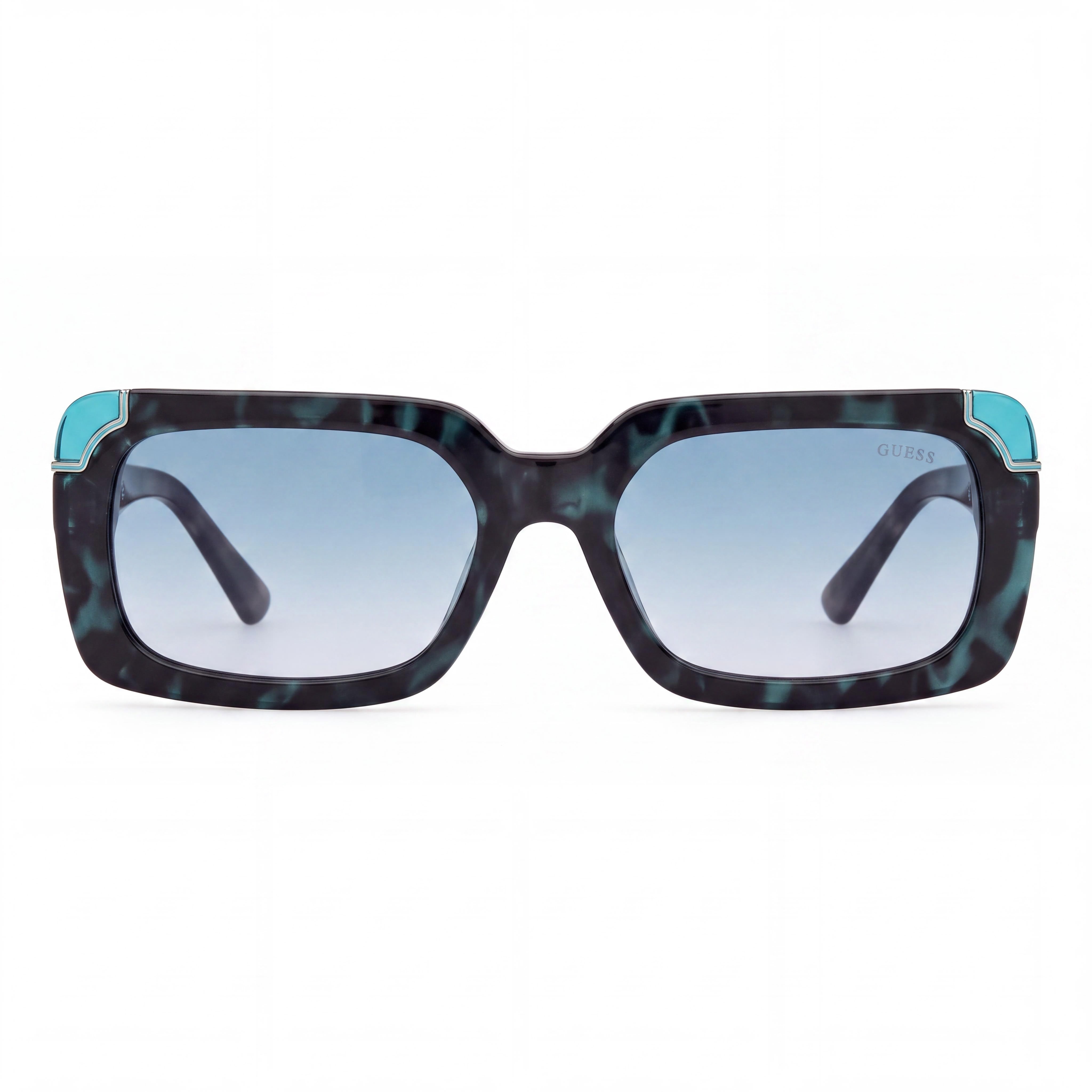 GUESS Gu784189w Women's Multicolour Plastic Frame Blue Lens UV Protection Sunglasses 59mm, Photo 2