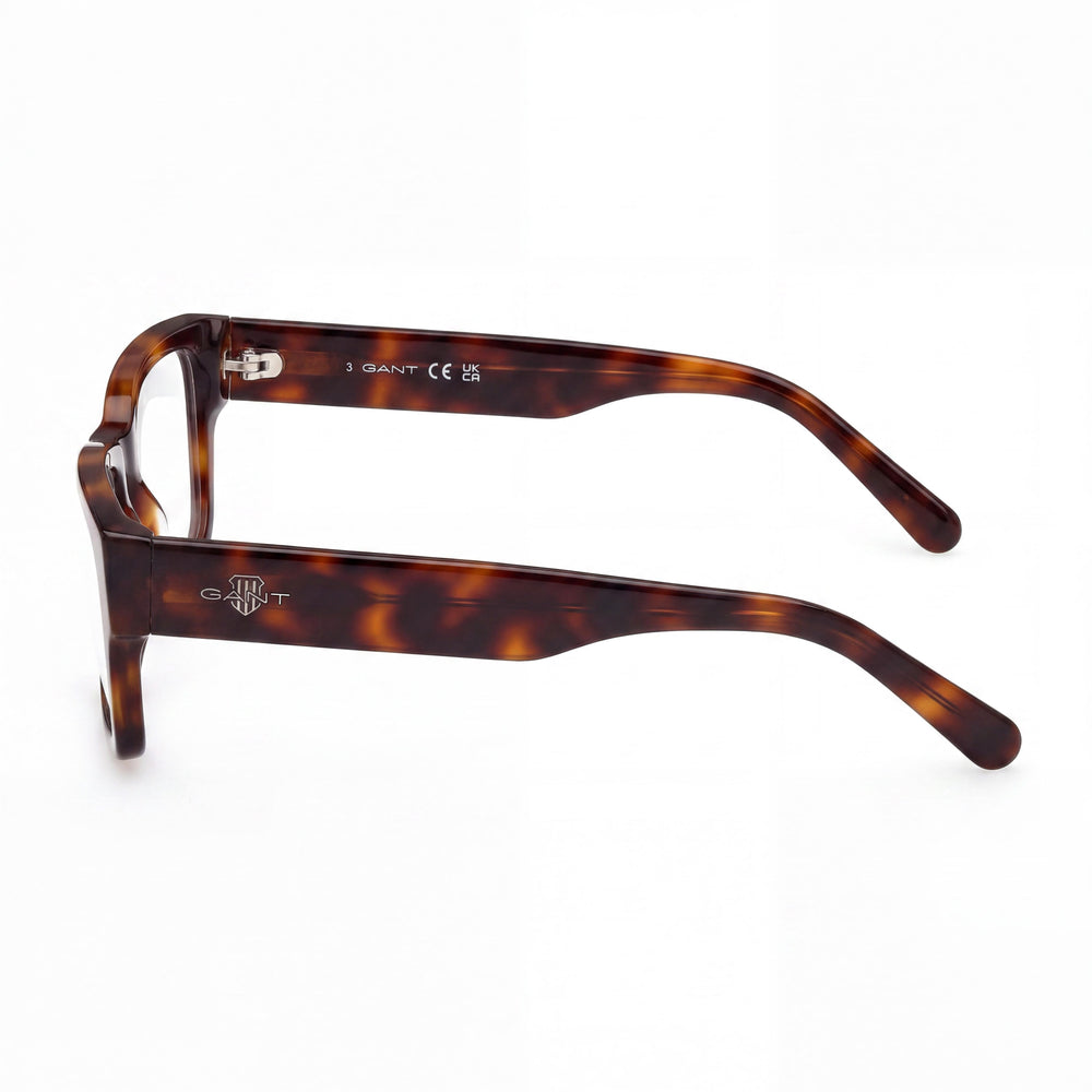 GANT Classic Unisex Non-Polarized Plastic Sunglasses, Dark Havana Frame, Multicolor Lens, 55-19-145