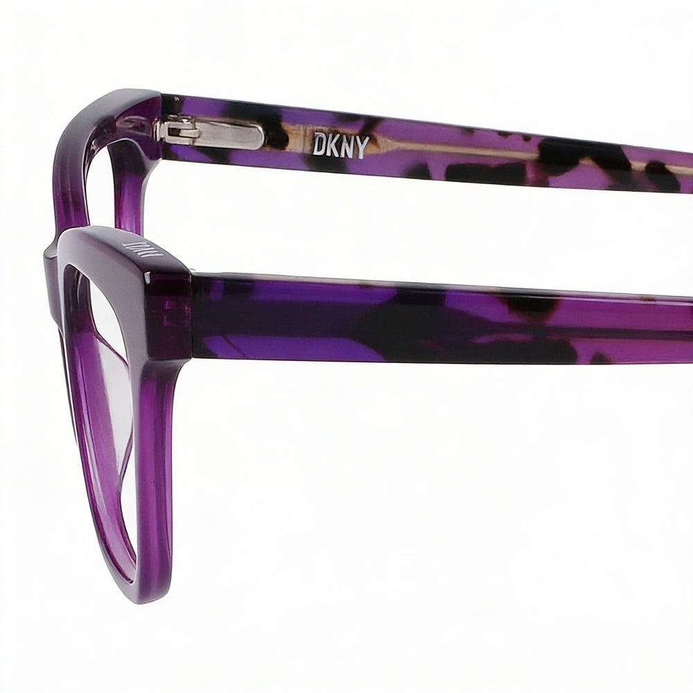 DKNY Dk5053 Unisex Sunglasses with Crystal Purple Acetate Frame and Non-Polarized Lenses, Size 51mm