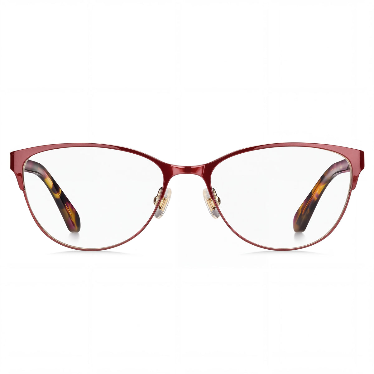 kate spade new york Hadlee Women's Cat Eye Stainless Steel Havana Plum Eyeglasses 52mm, Photo 2