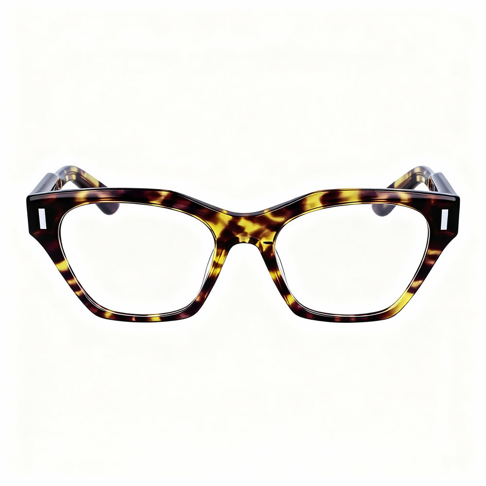 Montura de gafas ópticas unisex Calvin Klein CK23518 de acero aleado con montura completa, color violeta habana, 52 mm