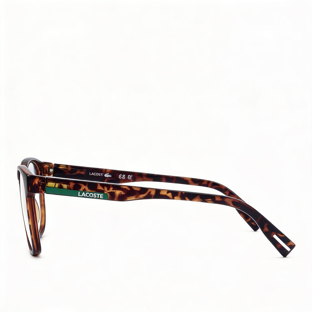 Gafas de Sol de Hombre Lacoste de Estilo Moderno con Montura de Acetato y Lentes de Policarbonato Havana Oscuro, Ancho de Lente 54mm